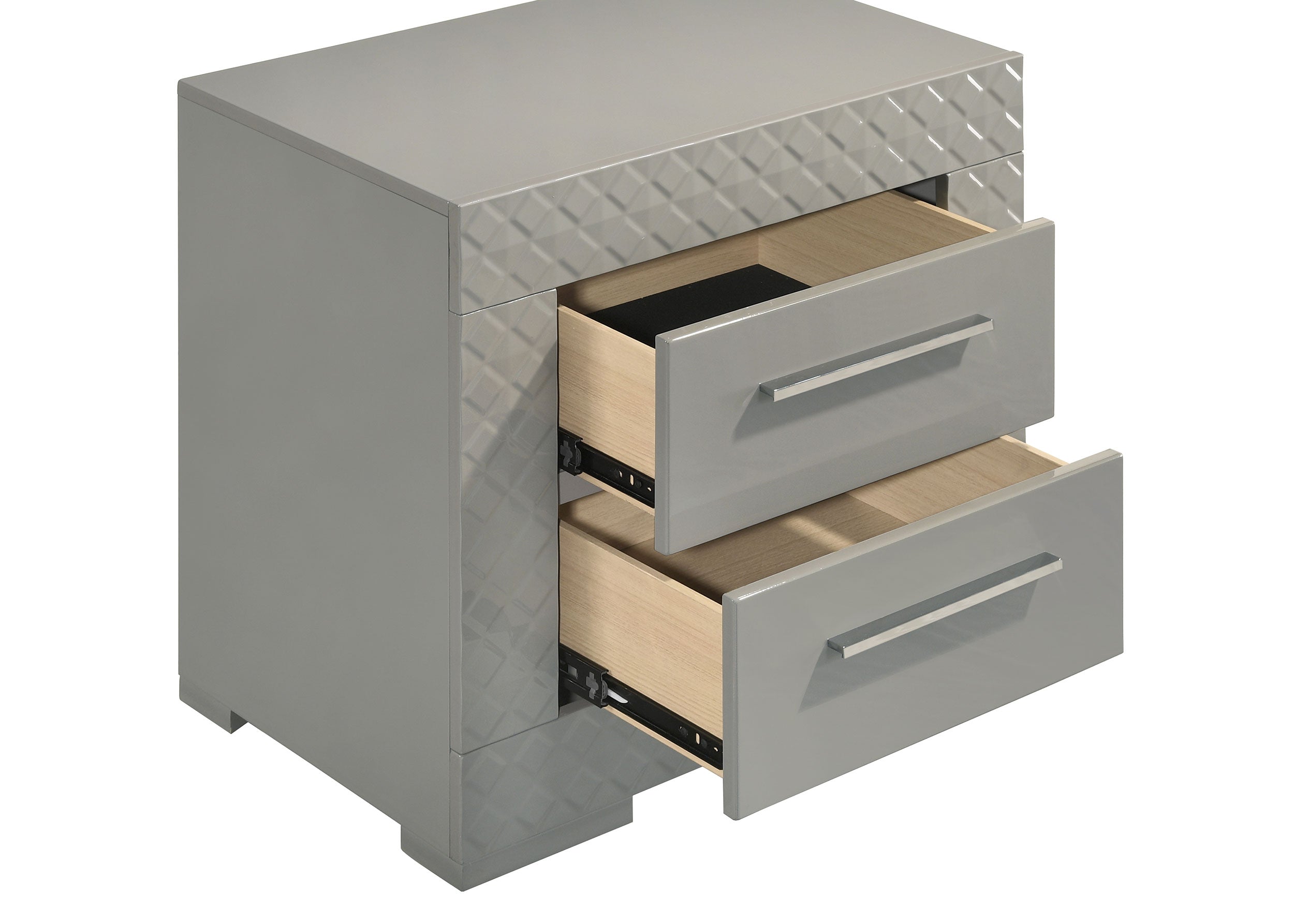 Ives 4-piece Queen Bedroom Set Grey High Gloss — view 12