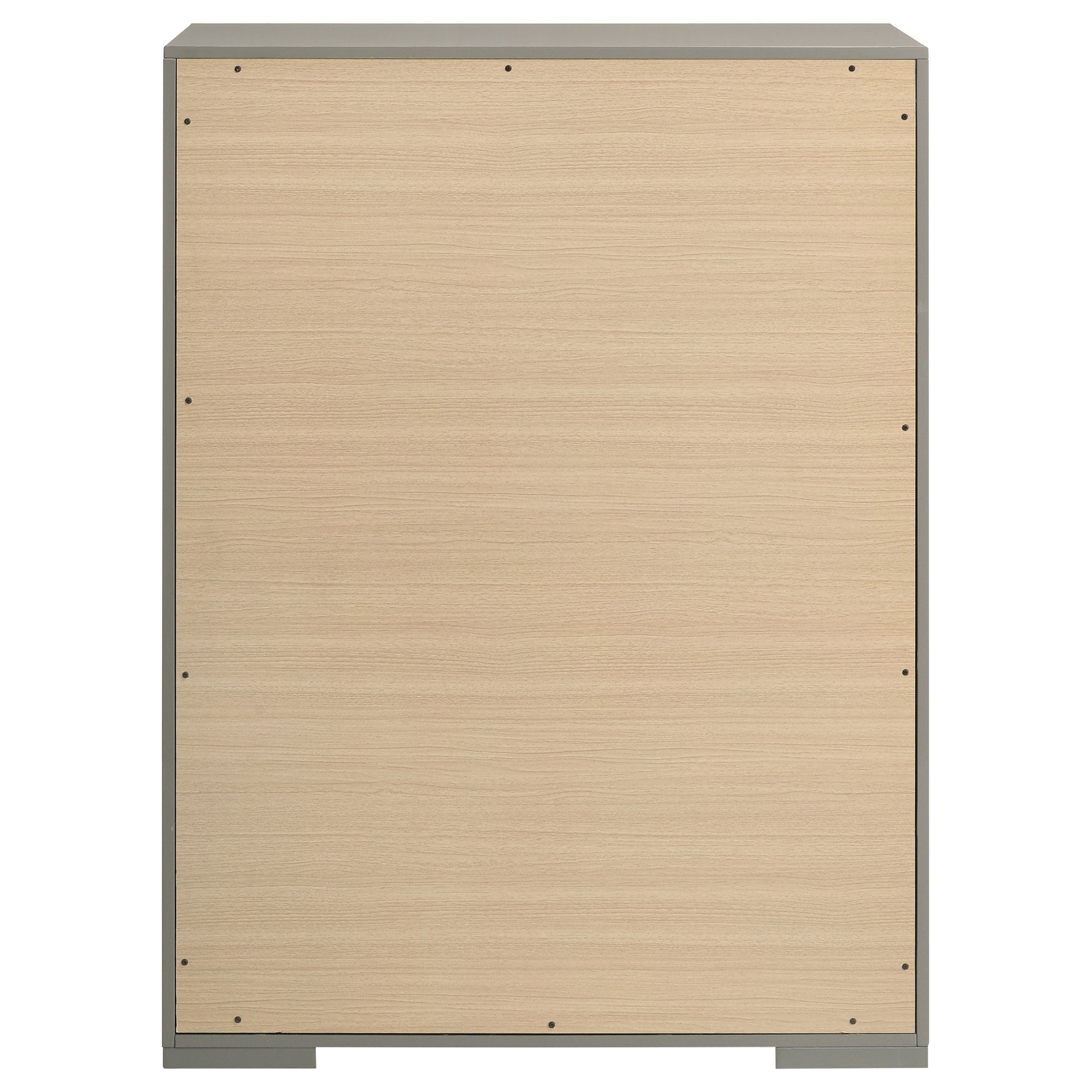 Ives 5-drawer Bedroom Chest of Drawers Grey High Gloss — view 7