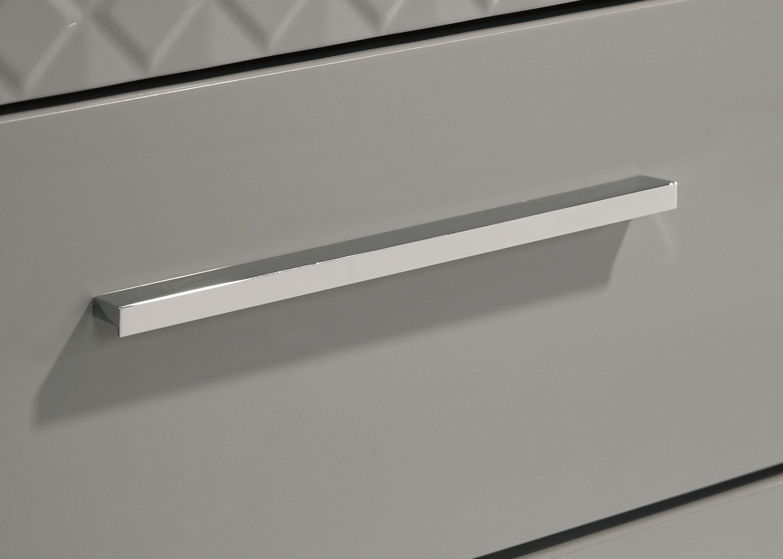 Ives 5-drawer Bedroom Chest of Drawers Grey High Gloss — view 11