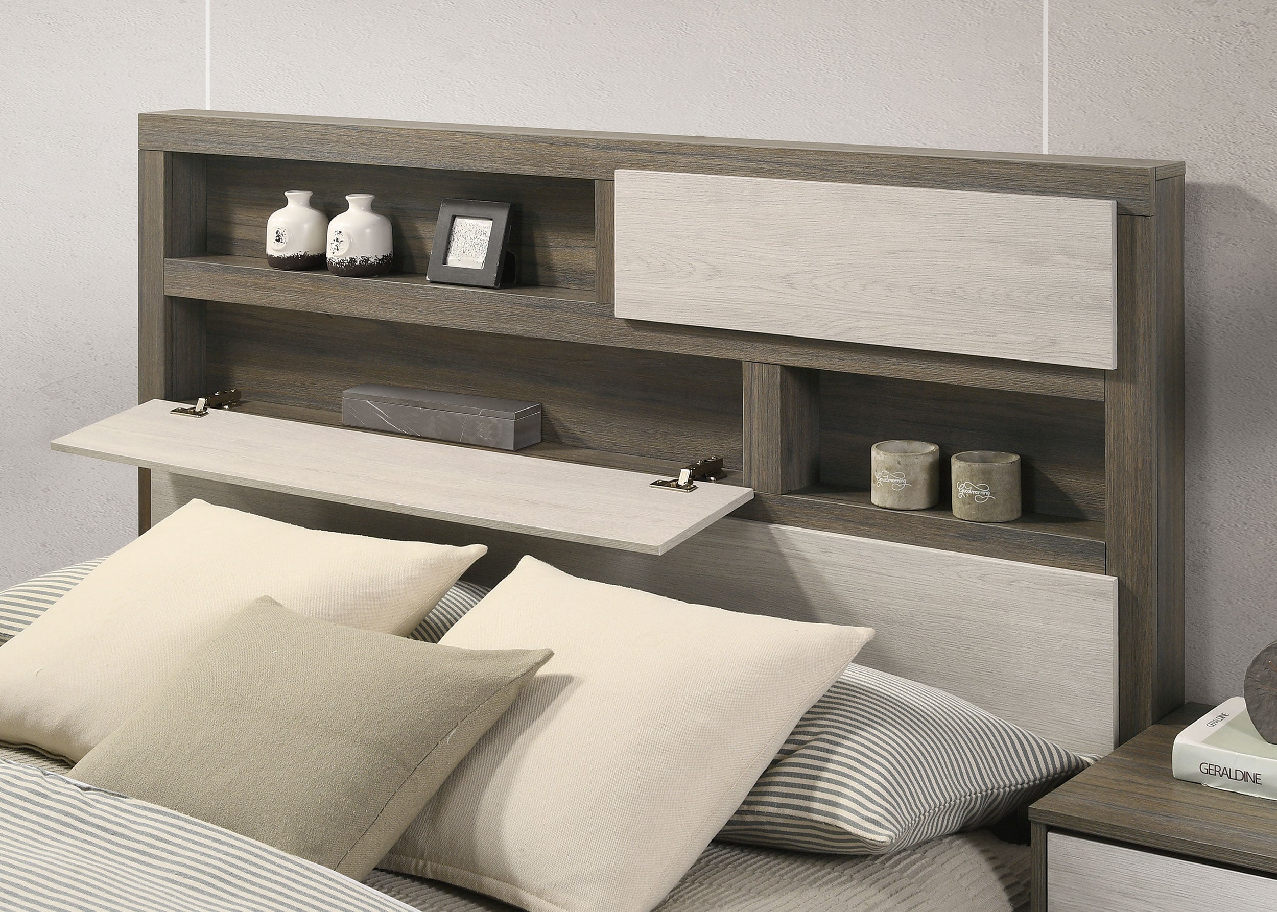 Fenwick 5-piece Queen Bedroom Set Grey Oak — view 13