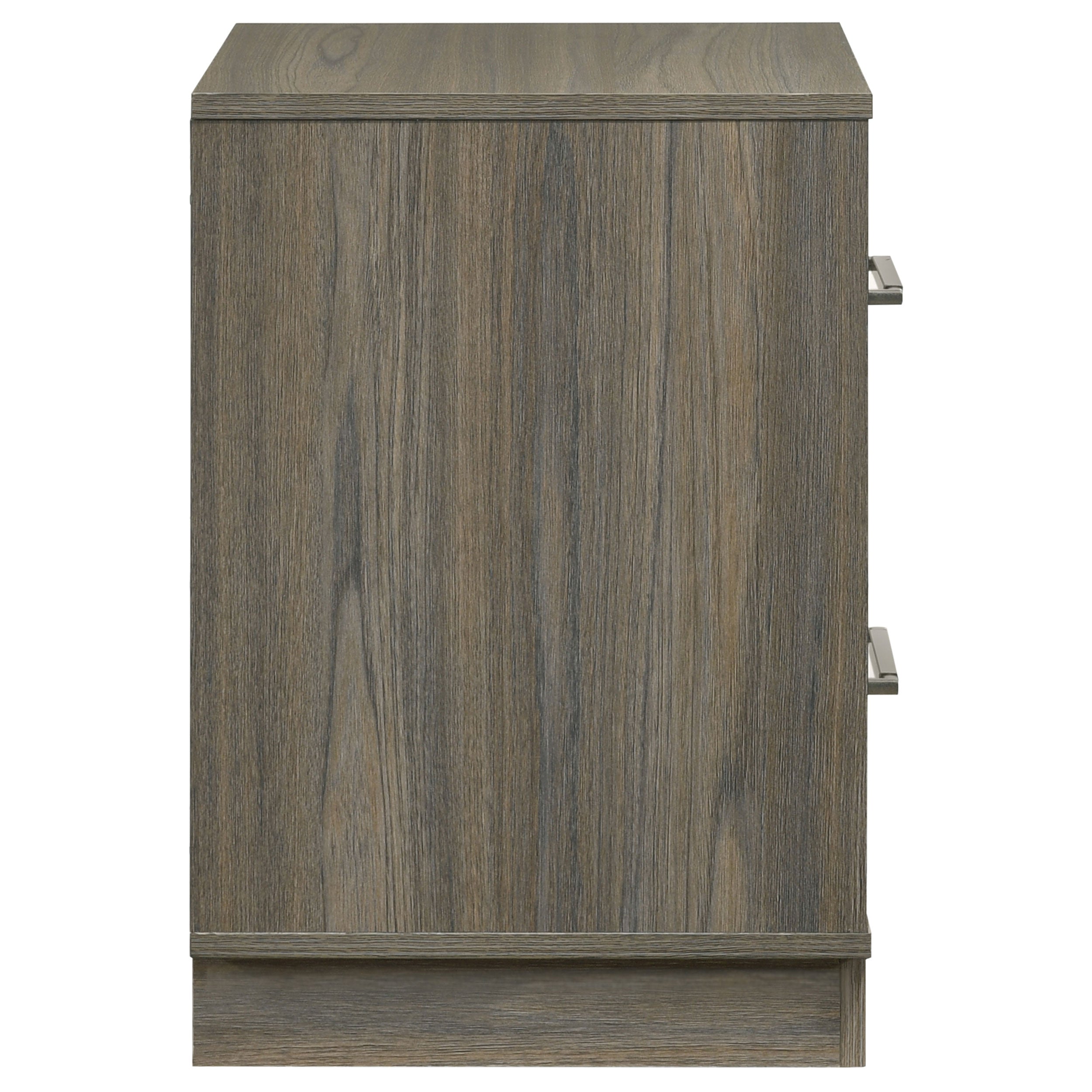 Fenwick 2-drawer Nightstand Bedside Table Grey Oak — view 9