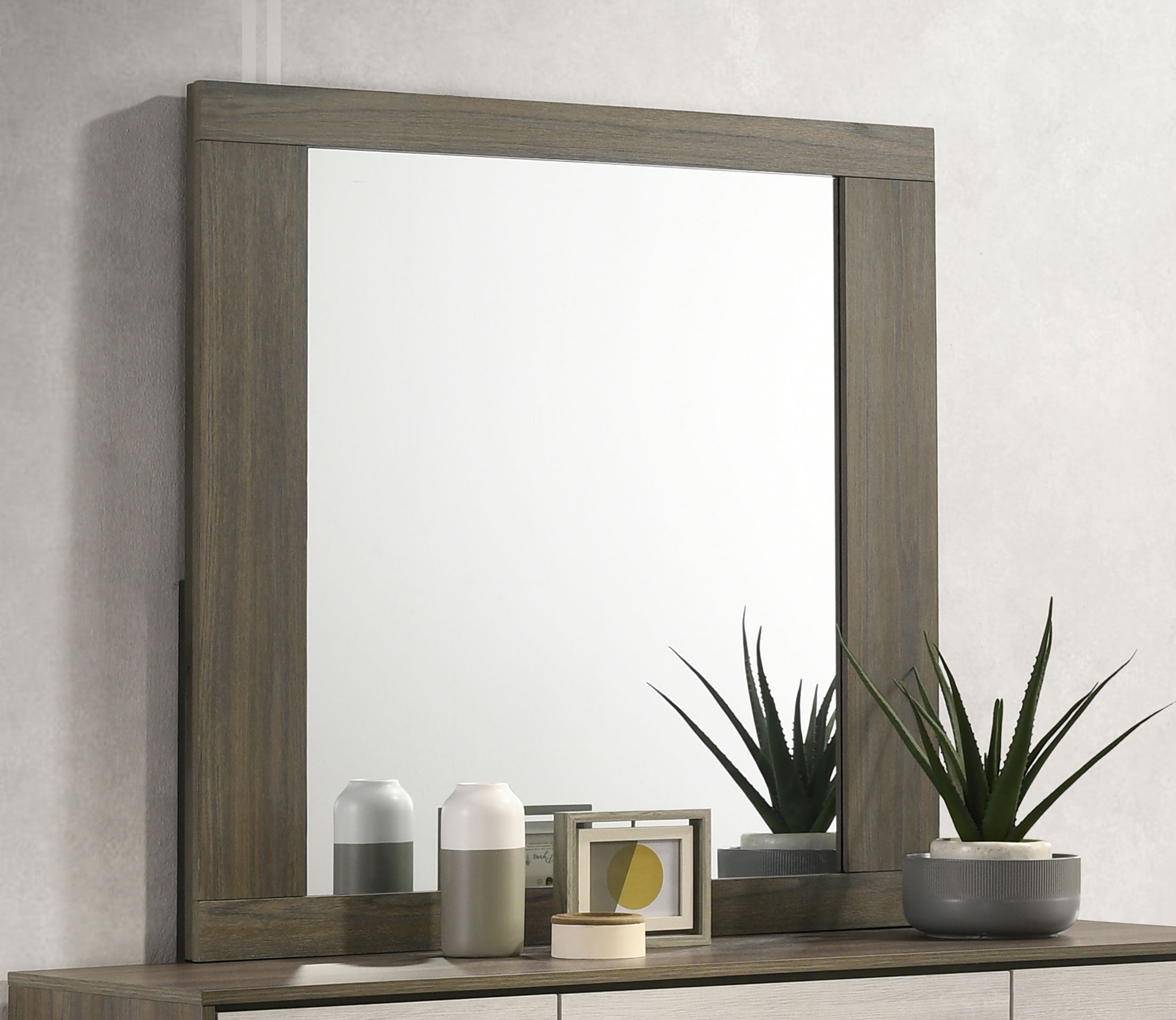 Fenwick Dresser Mirror Grey Oak — view 2