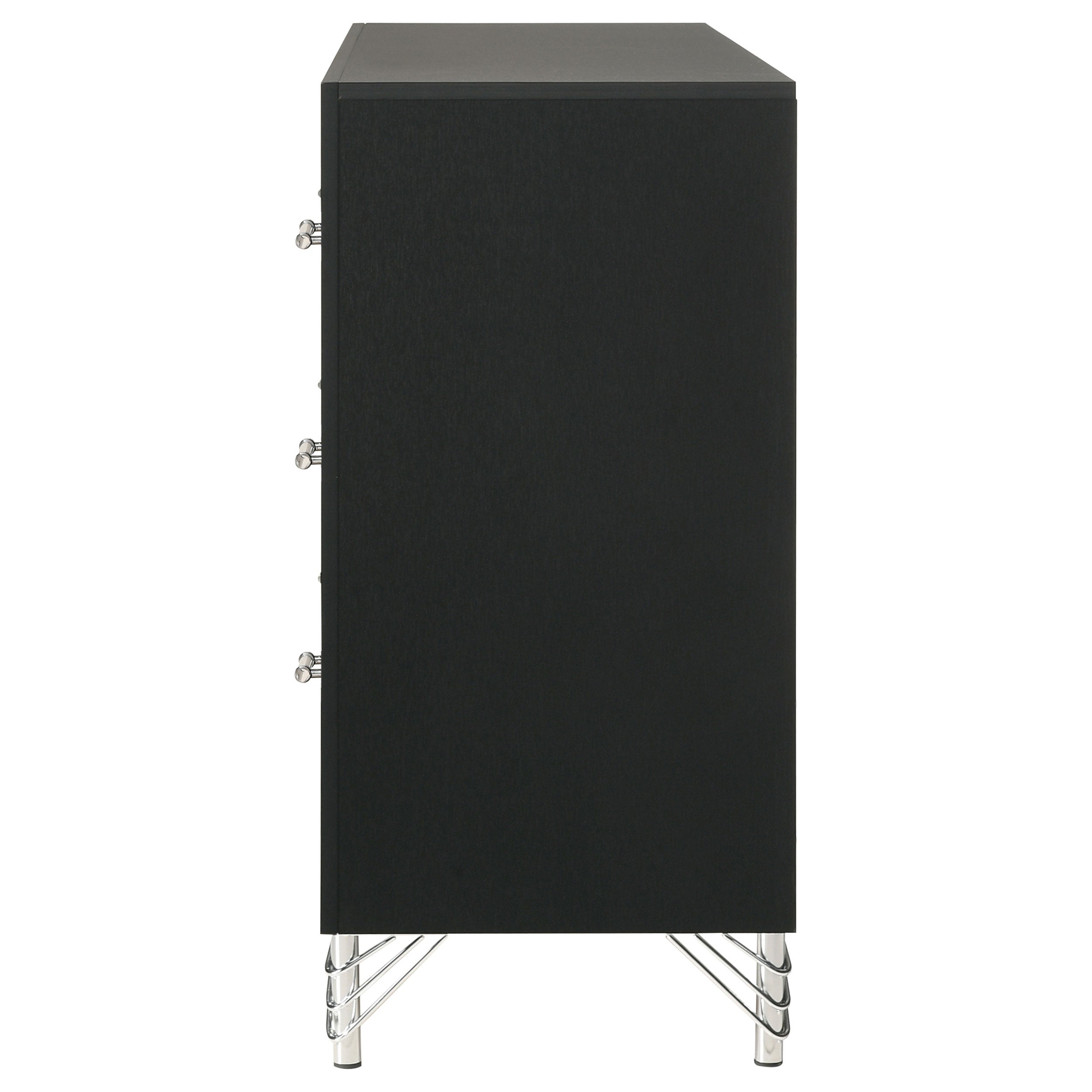 Lucia 6-drawer Dresser Cabinet Black — view 5