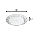 Designer Swirl Acrylic Dinner Plates (Set of 4)