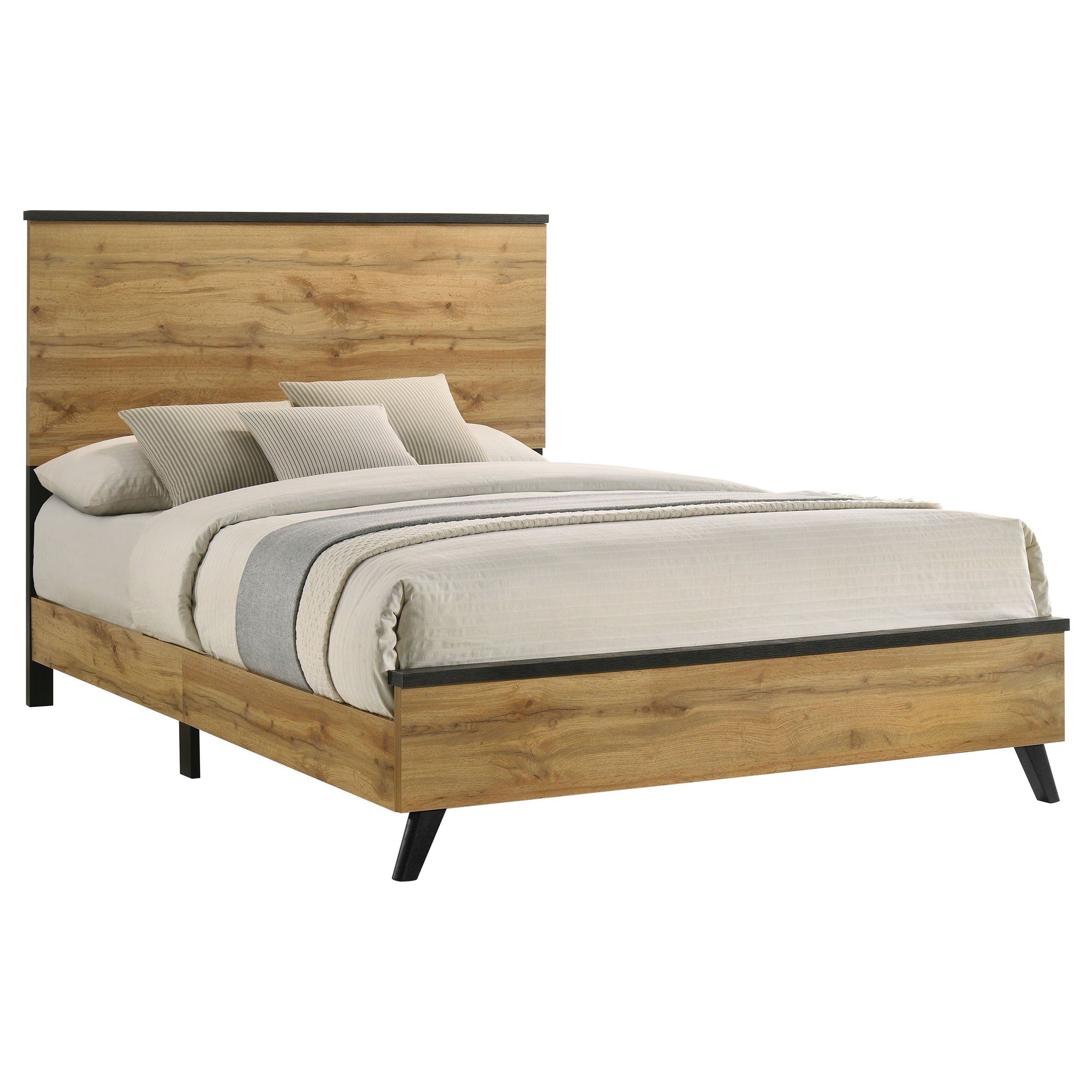Kaywood 52-inch Queen Panel Bed Natural Pine — view 3