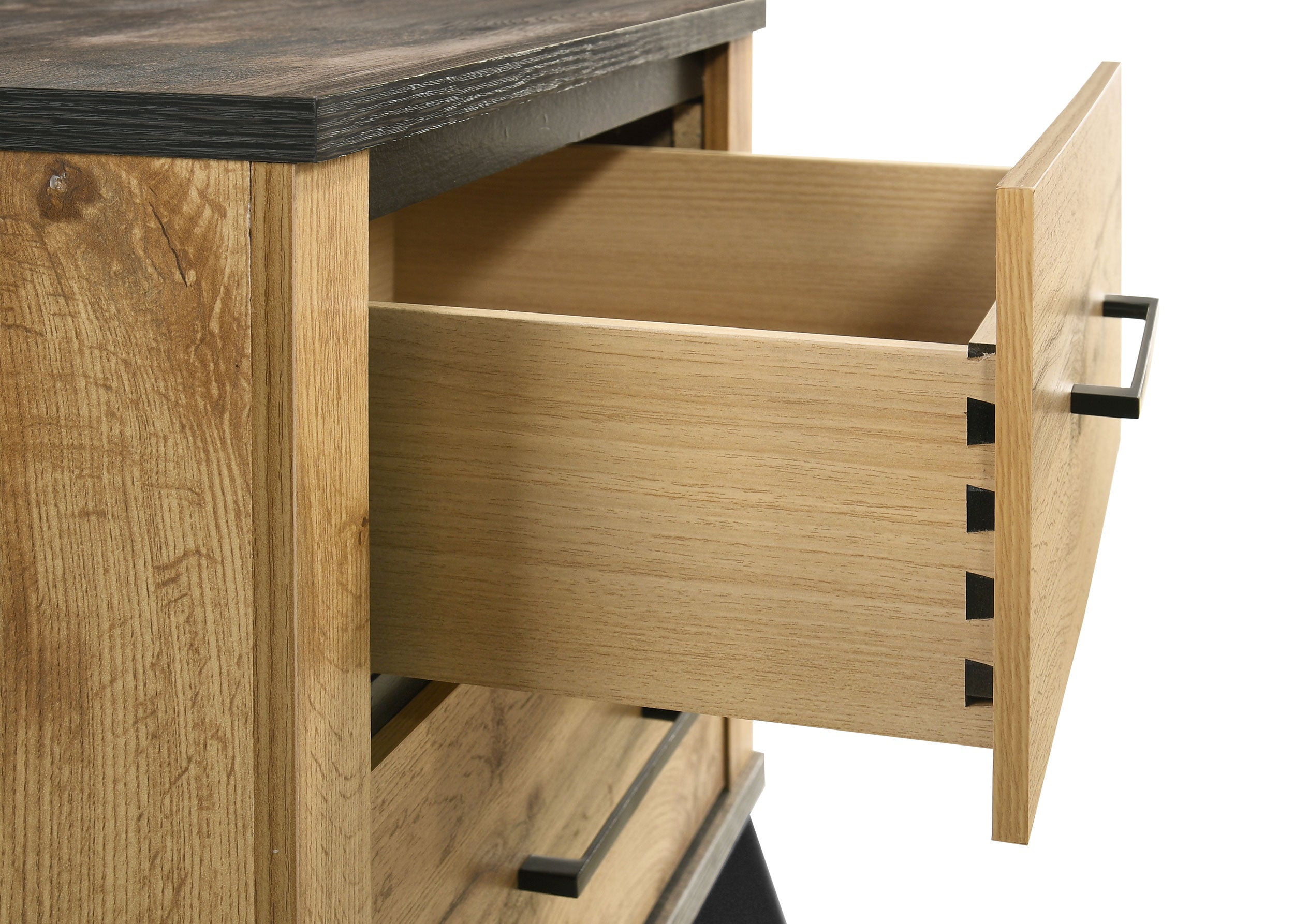 Kaywood 2-drawer Nightstand Bedside Table Natural Pine — view 8