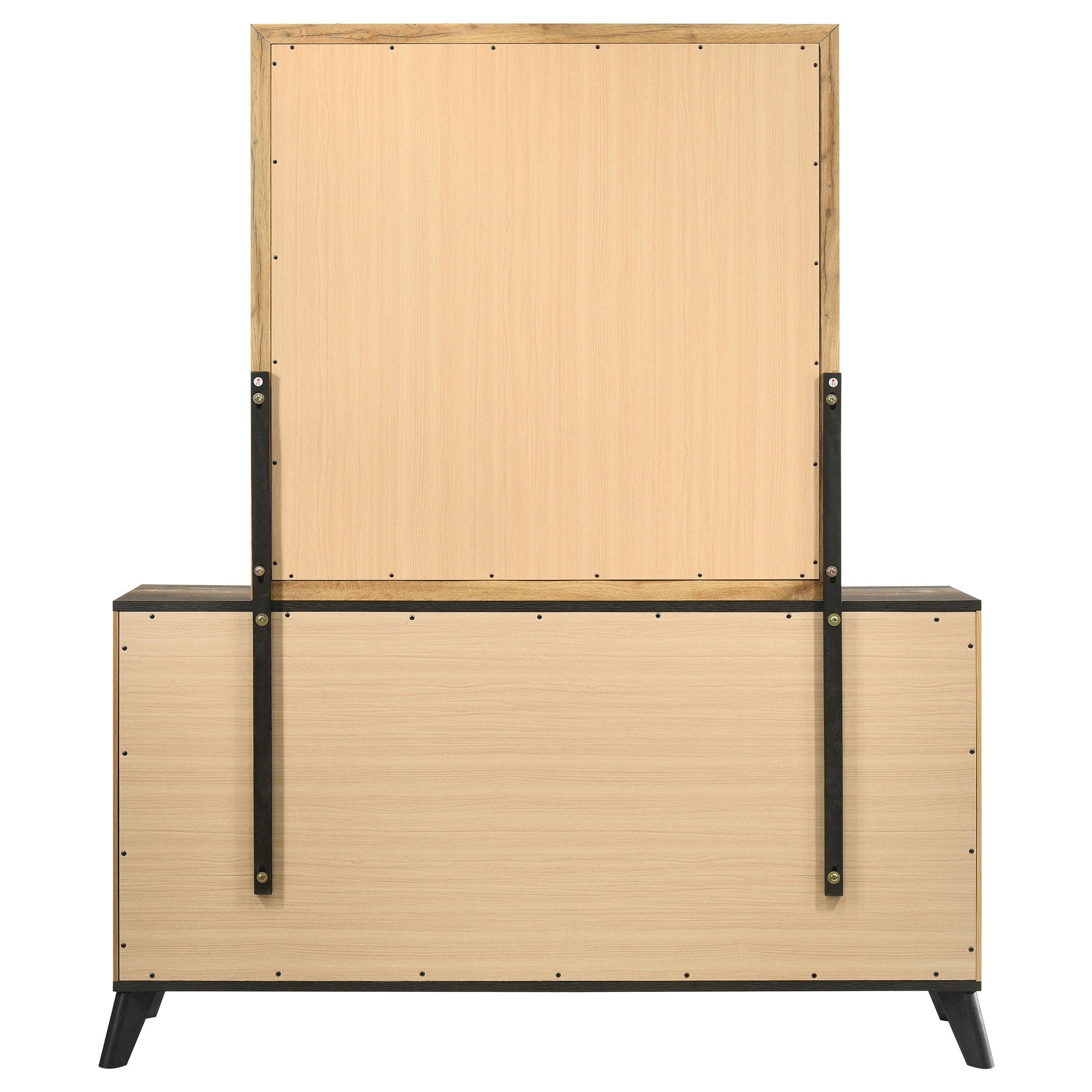 Kaywood 6-drawer Dresser and Mirror Natural Pine — view 7