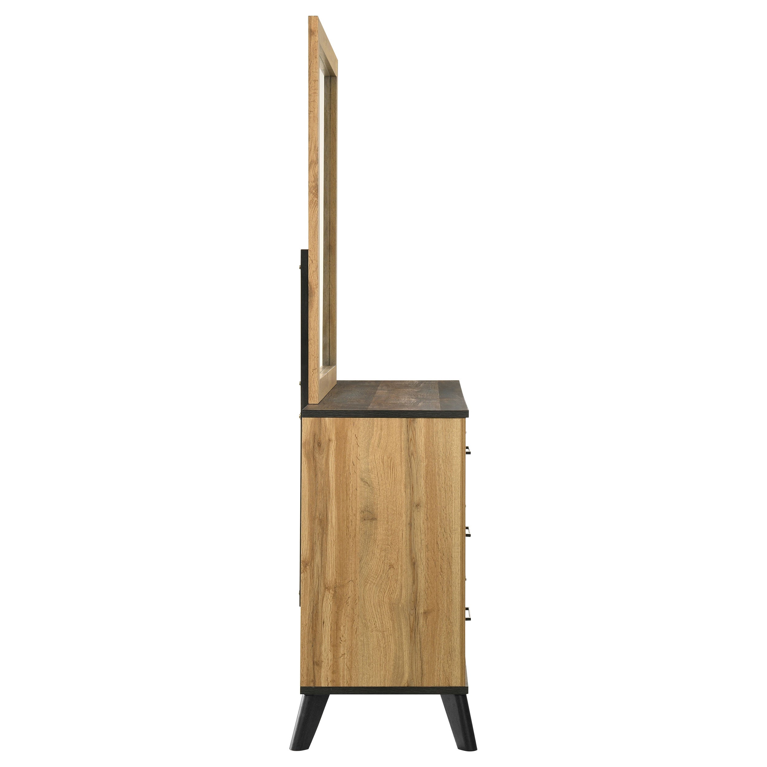 Kaywood 6-drawer Dresser and Mirror Natural Pine — view 9