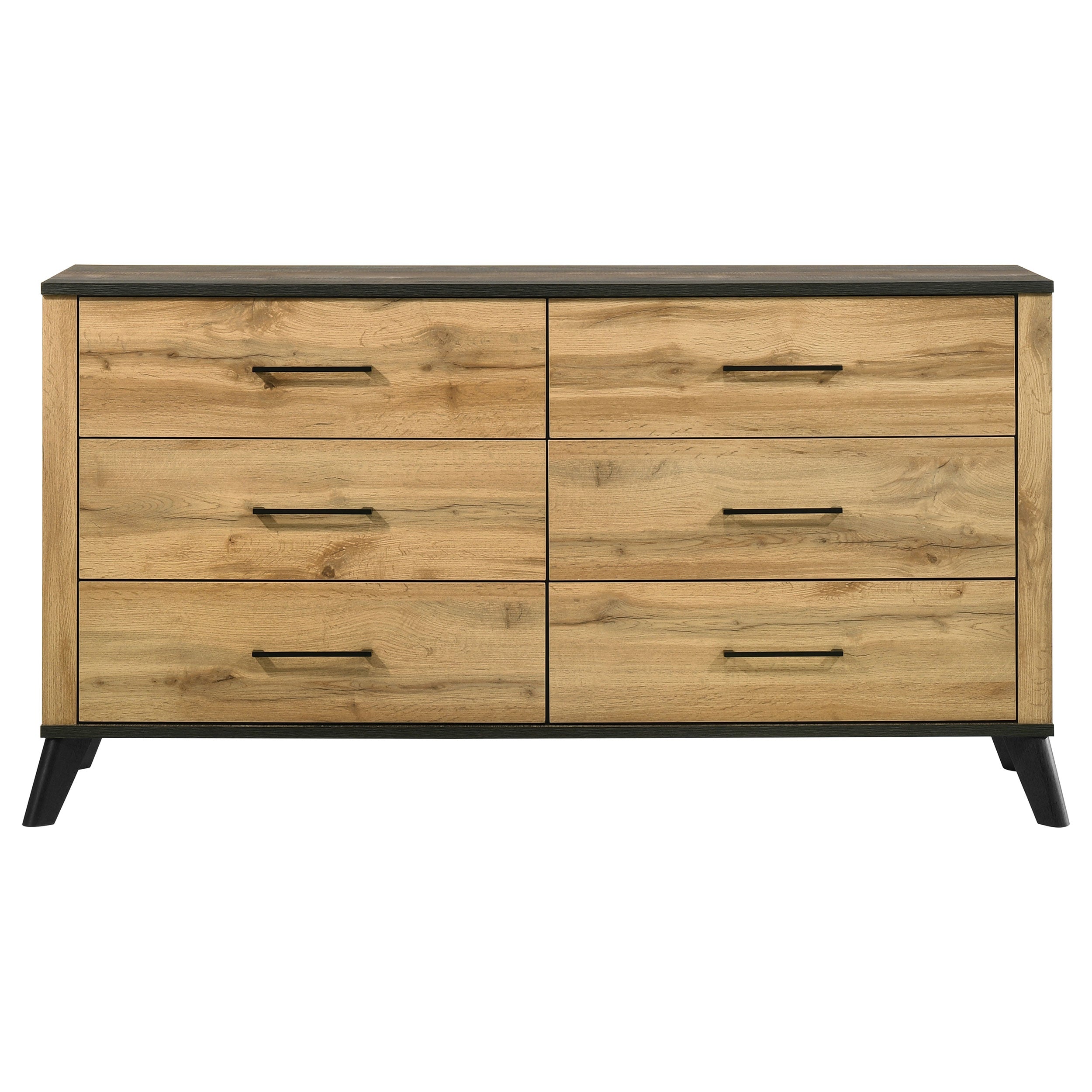 Kaywood 6-drawer Dresser Cabinet Natural Pine — view 3