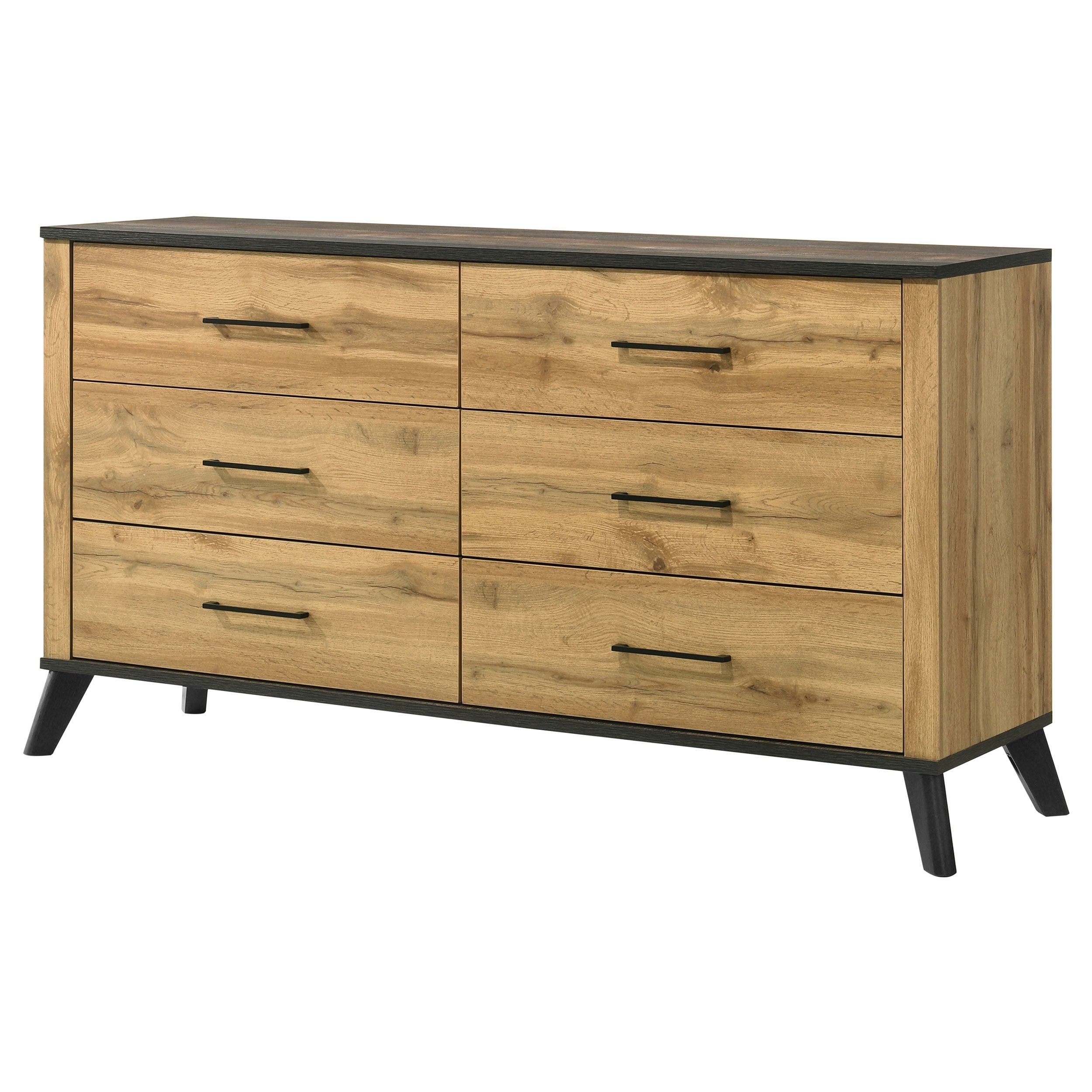Kaywood 6-drawer Dresser Cabinet Natural Pine — view 4