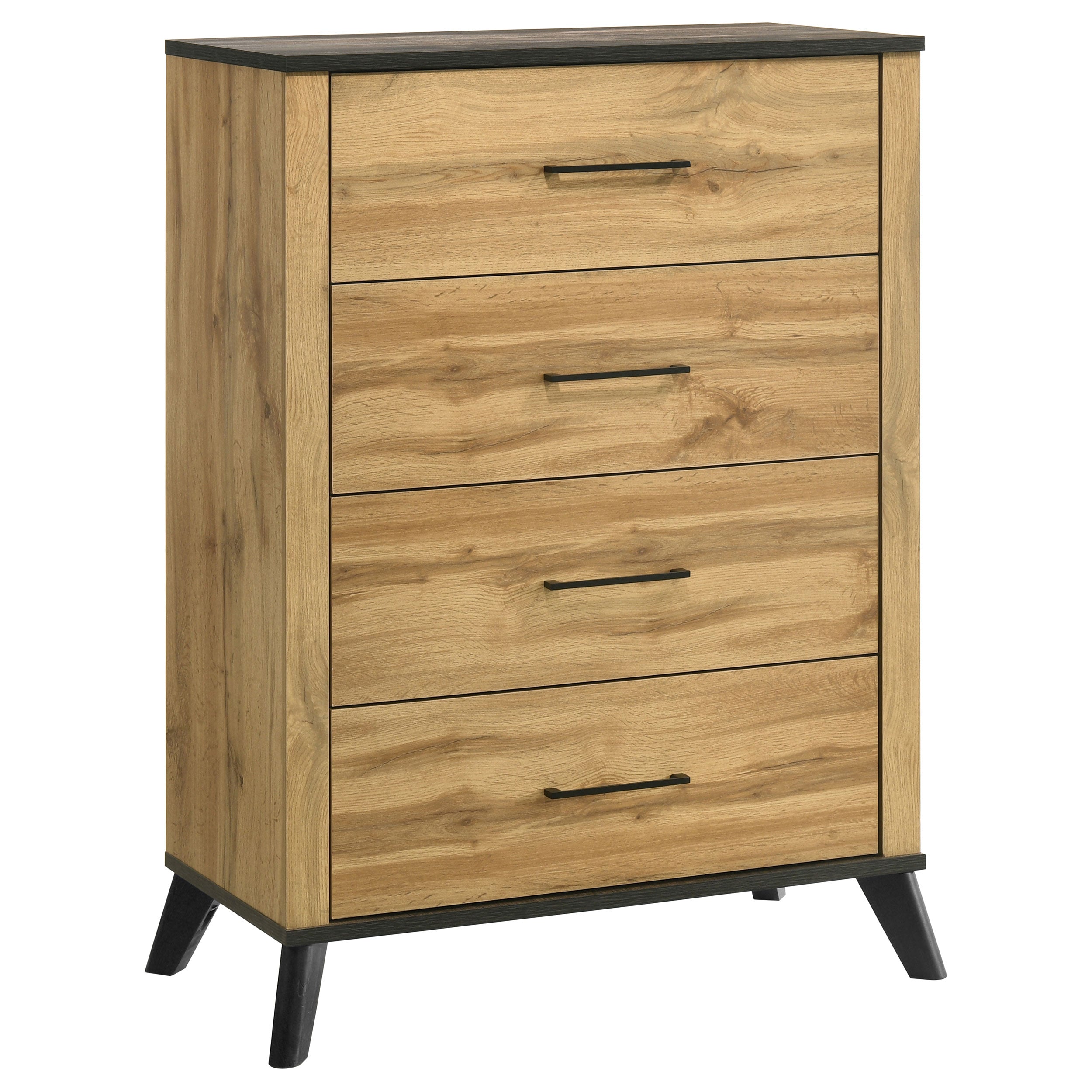 Kaywood 4-drawer Bedroom Chest of Drawers Natural Pine — view 1