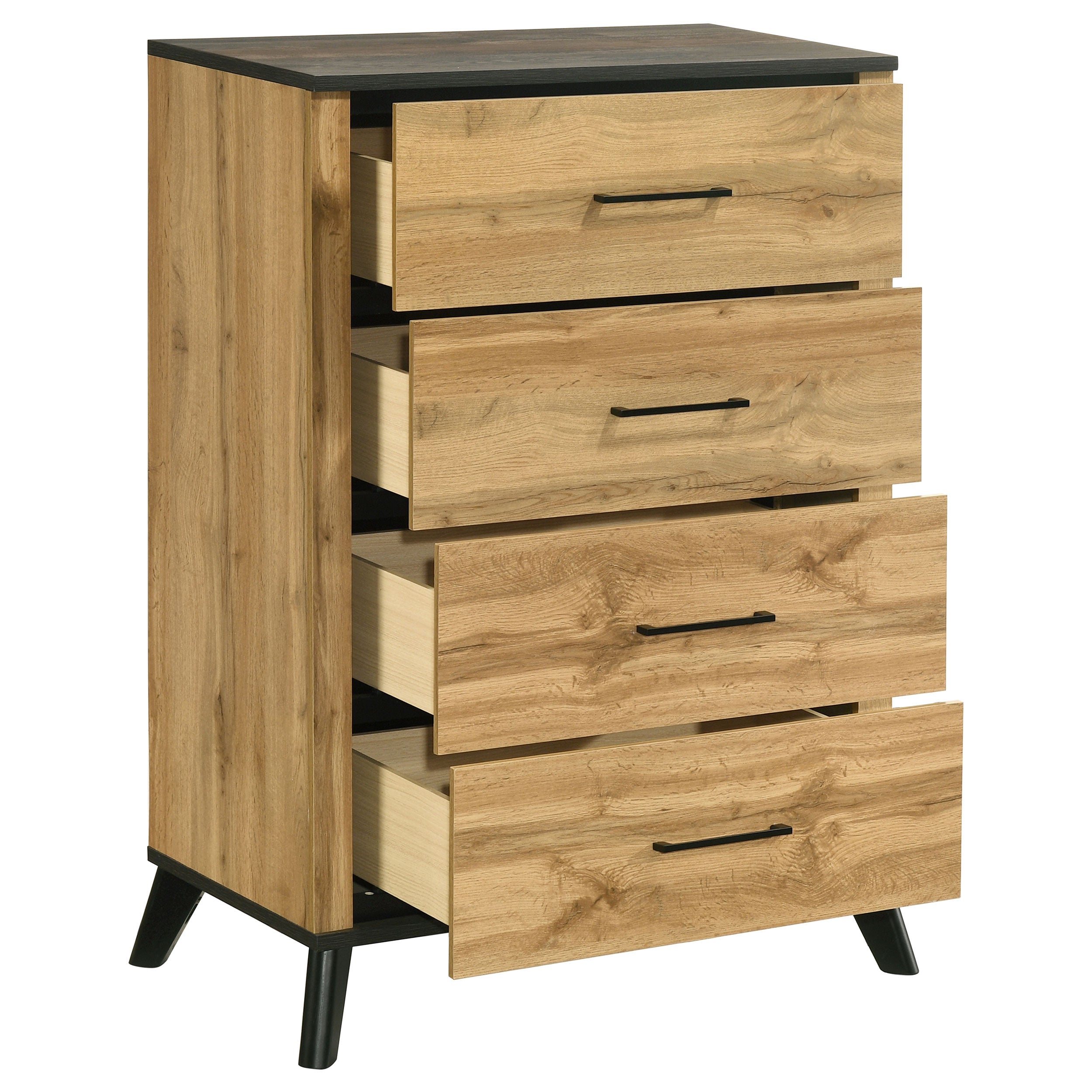 Kaywood 4-drawer Bedroom Chest of Drawers Natural Pine — view 10