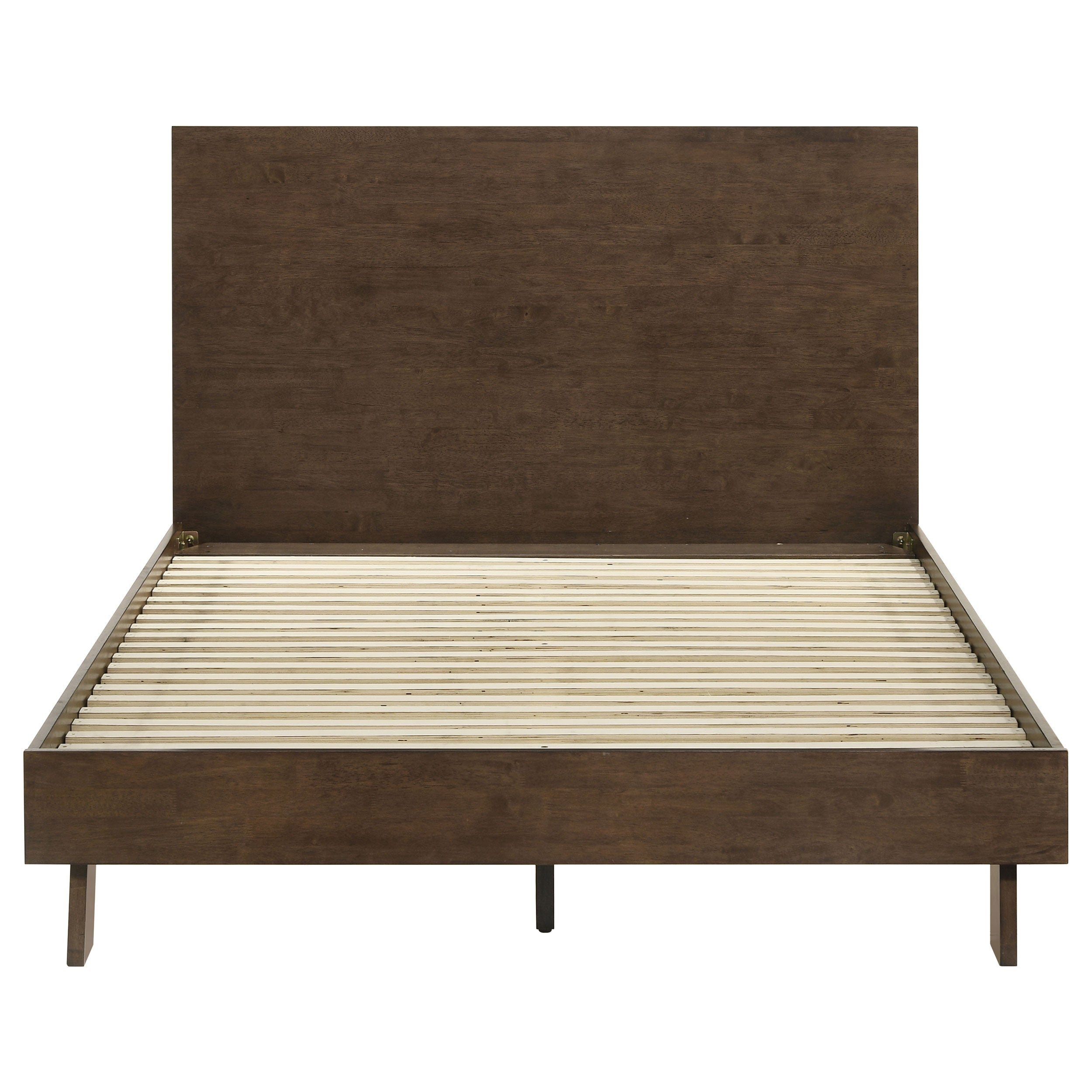Glenwood 48-inch Queen Platform Panel Bed Warm Brown — view 4