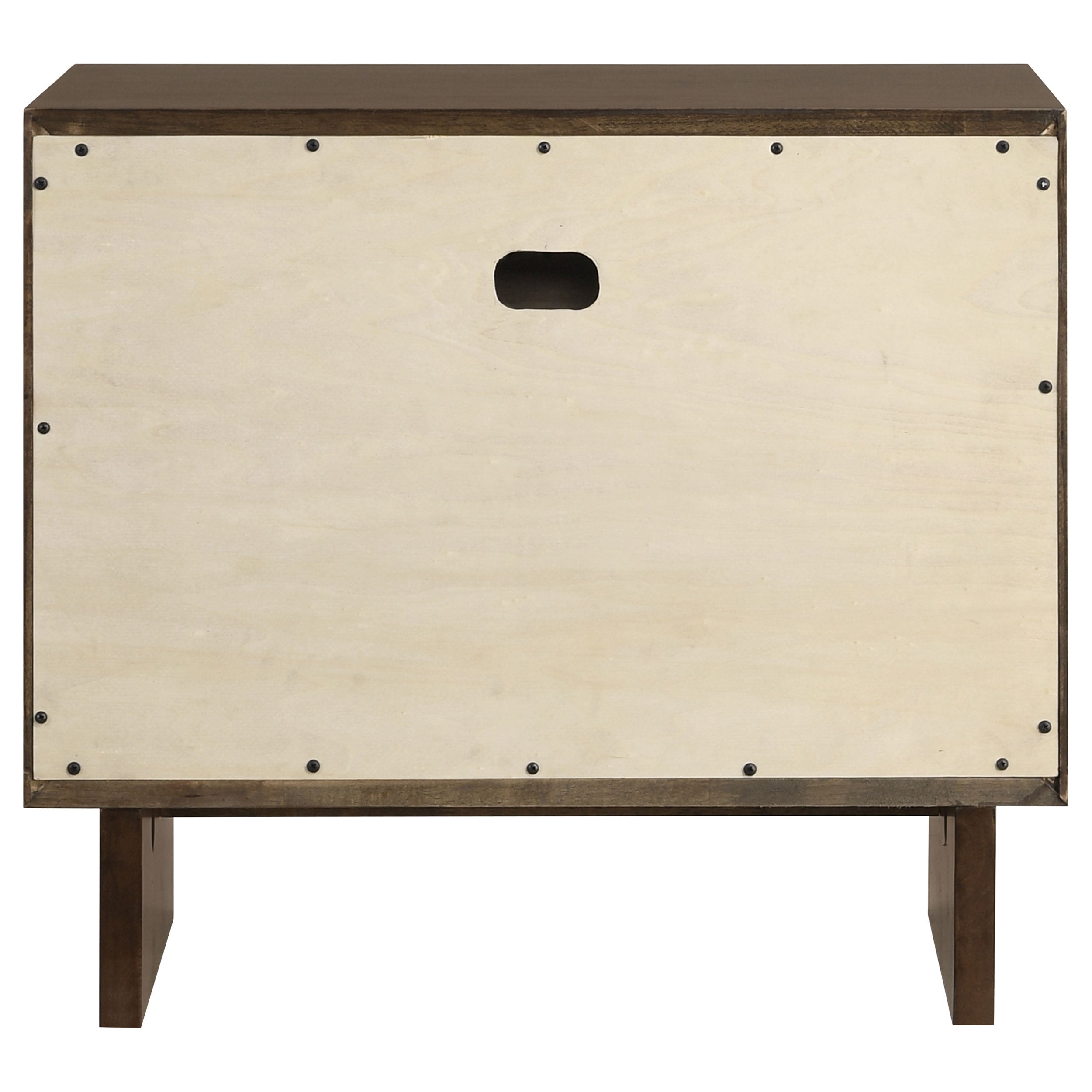 Glenwood 2-drawer Nightstand Bedside Table Warm Brown — view 7