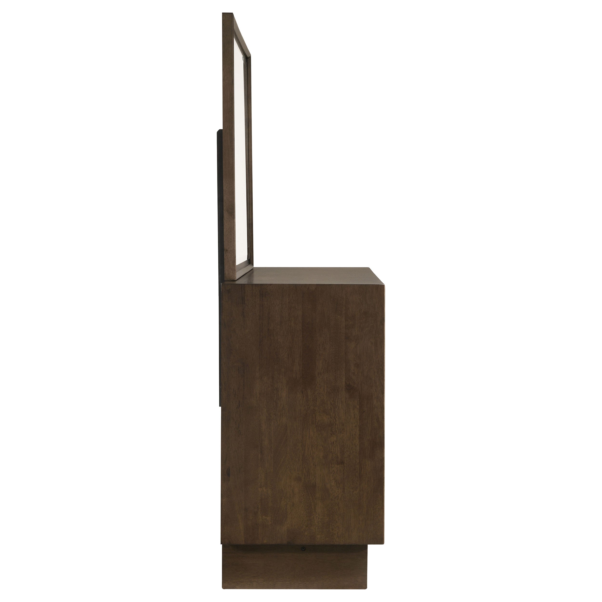 Glenwood 6-drawer Dresser and Mirror Warm Brown — view 9