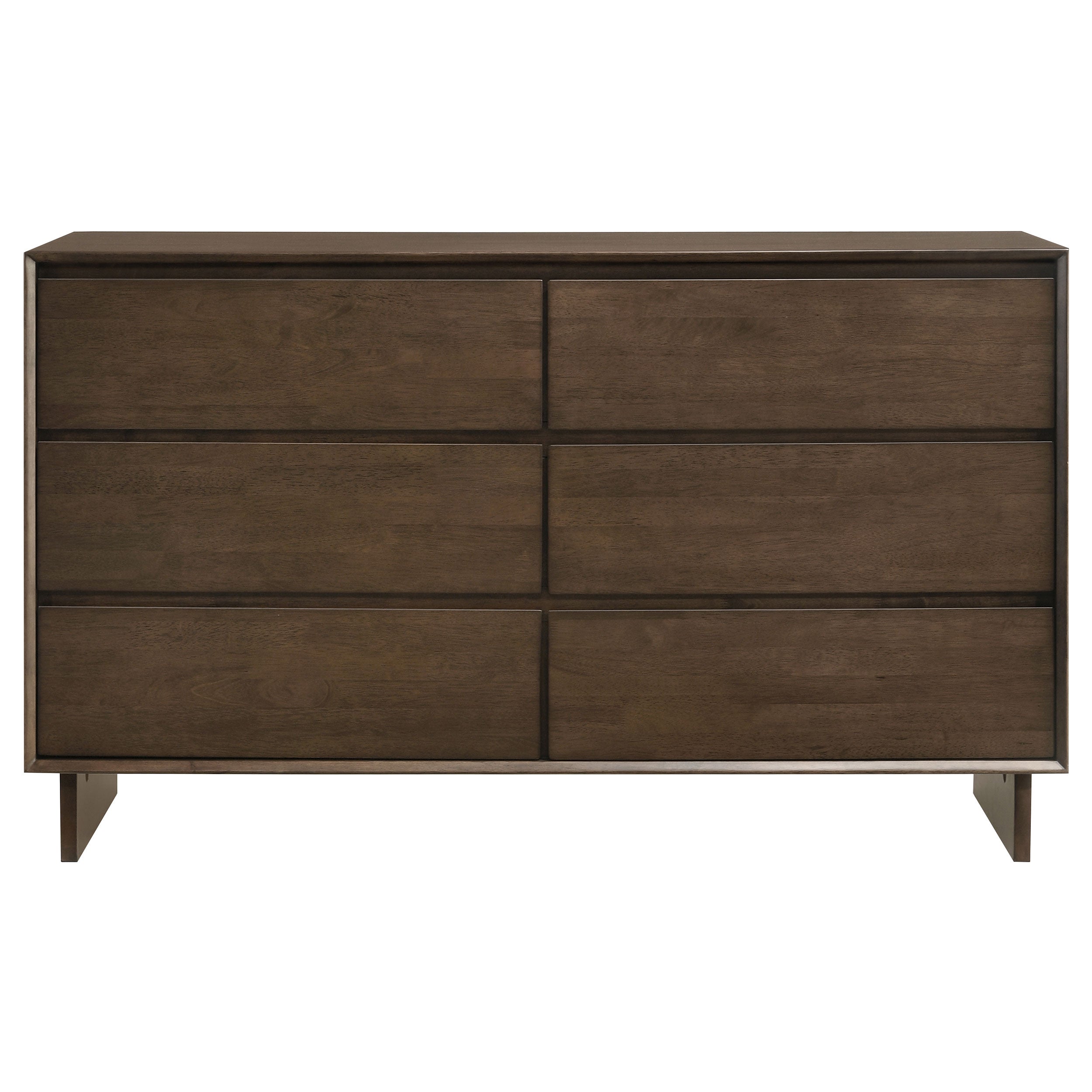 Glenwood 6-drawer Dresser Cabinet Warm Brown — view 3