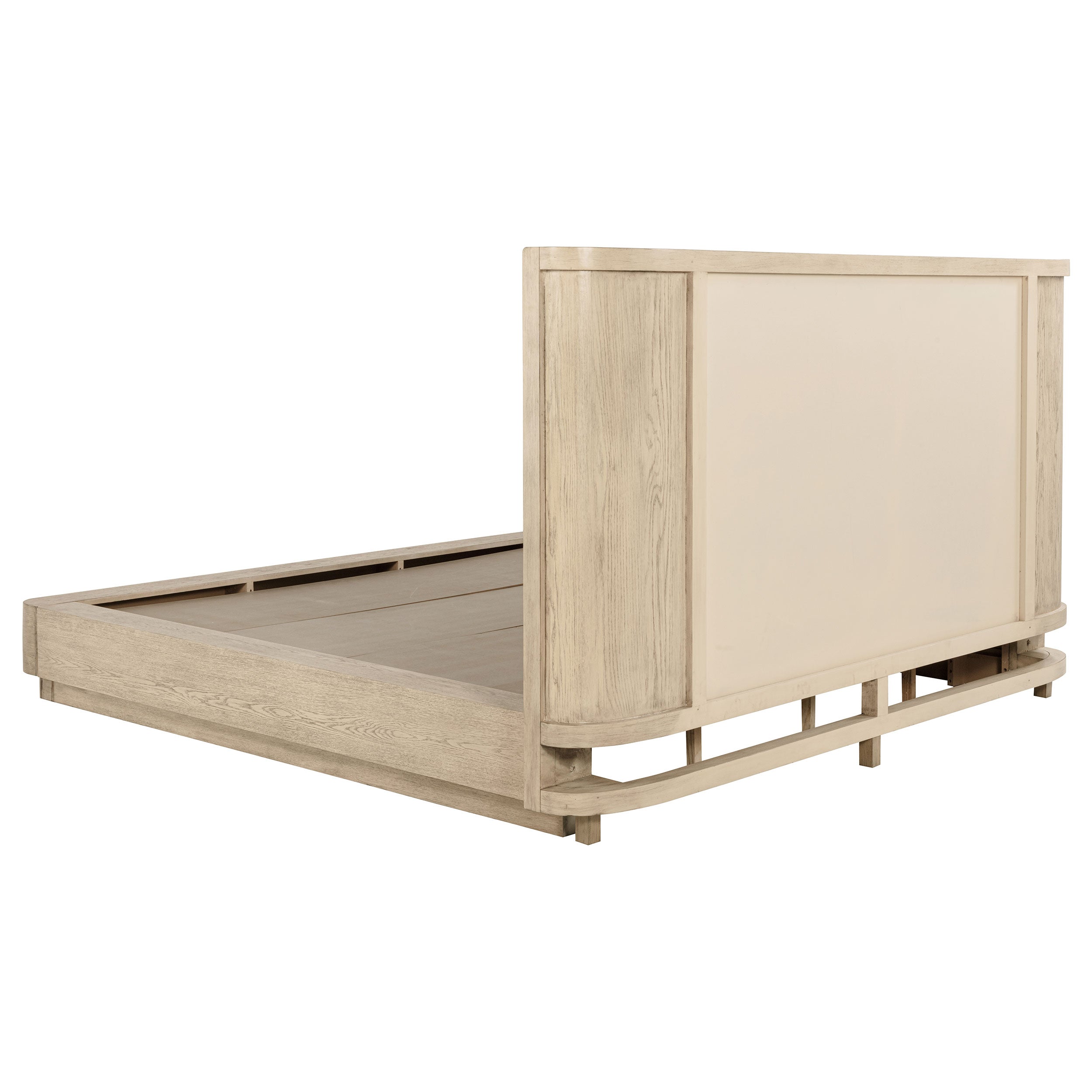 Kailani 52-inch California King Wingback Bed Beige Oak — view 4