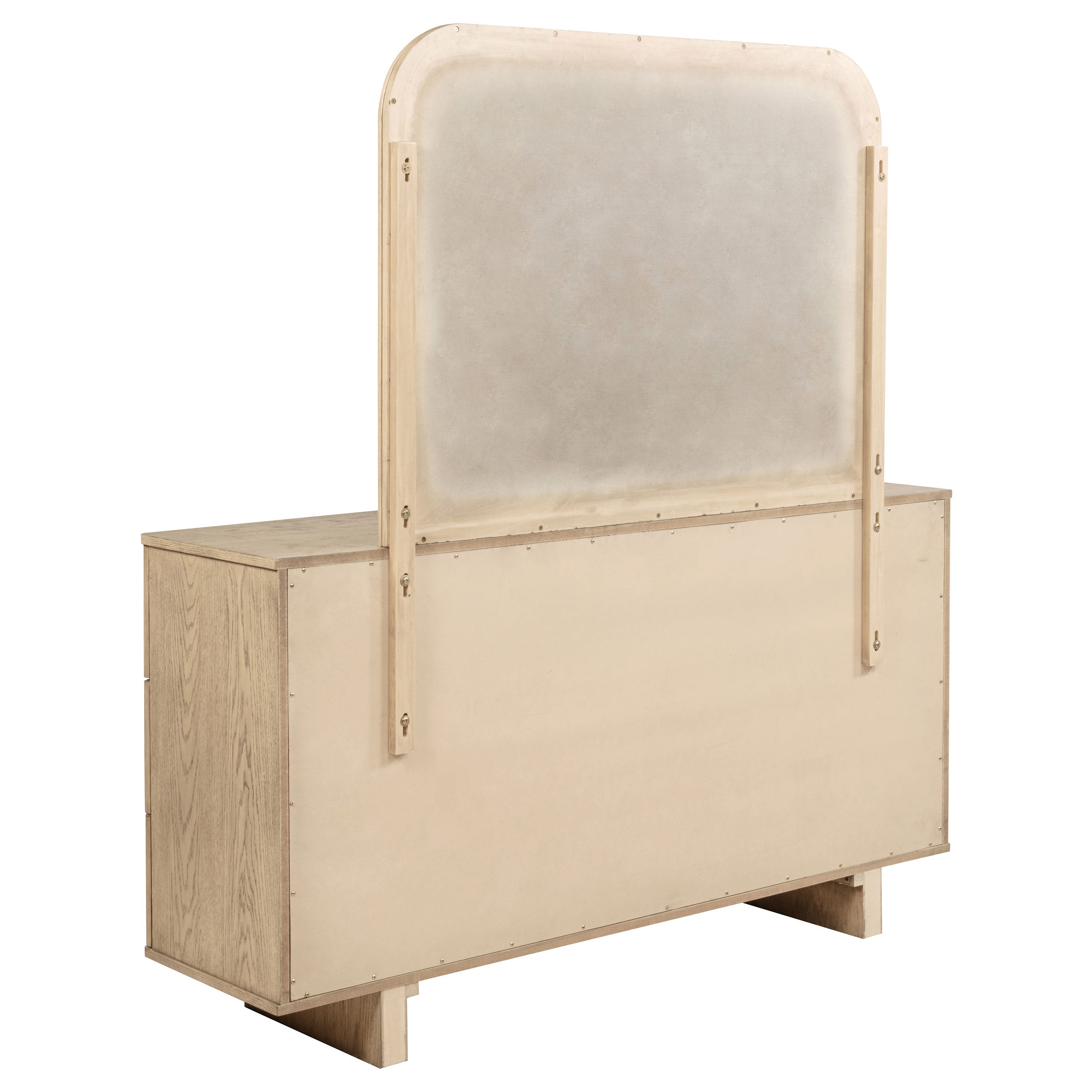 Kailani 9-drawer Dresser and Mirror Beige Oak — view 6