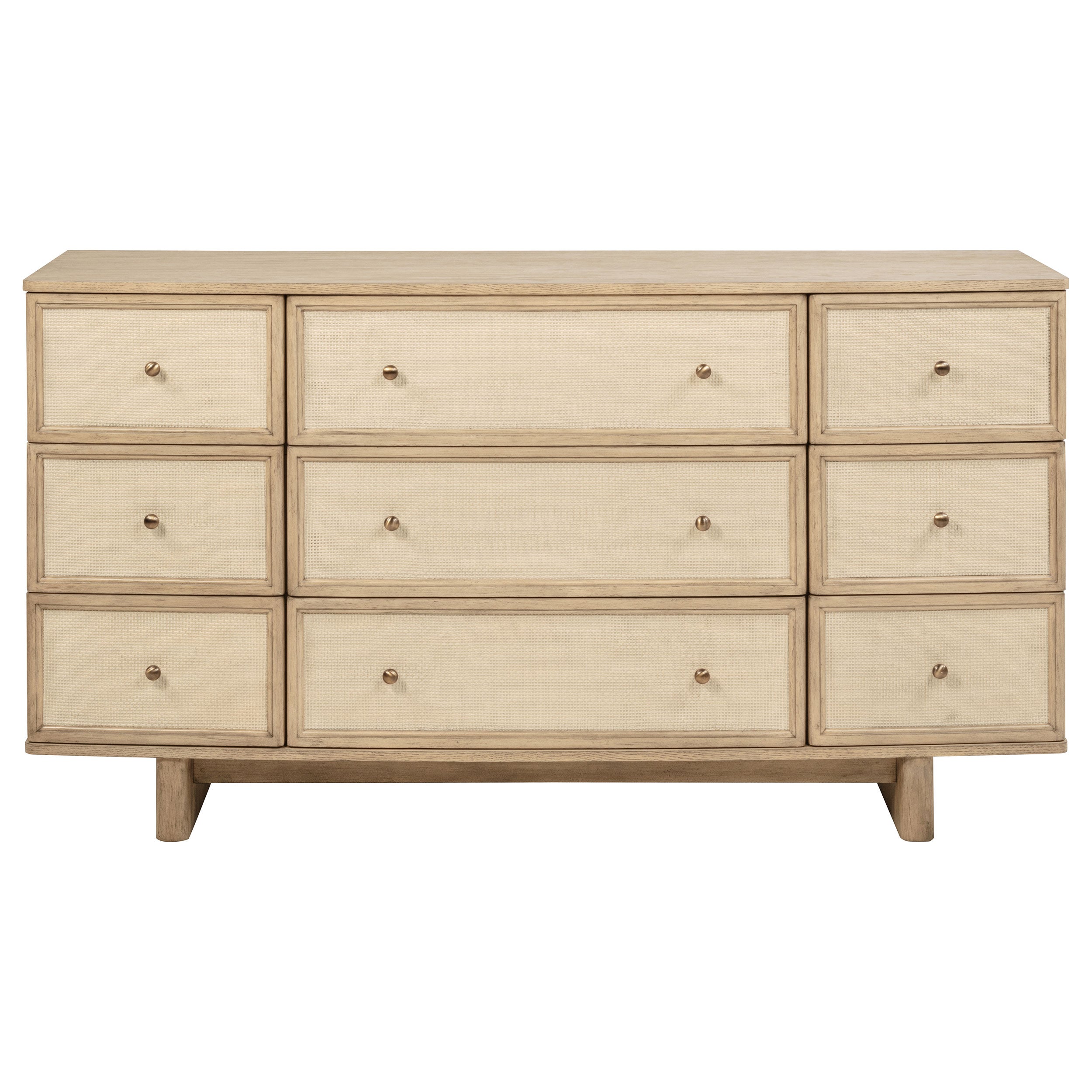 Kailani 9-drawer Dresser Cabinet Beige Oak — view 3