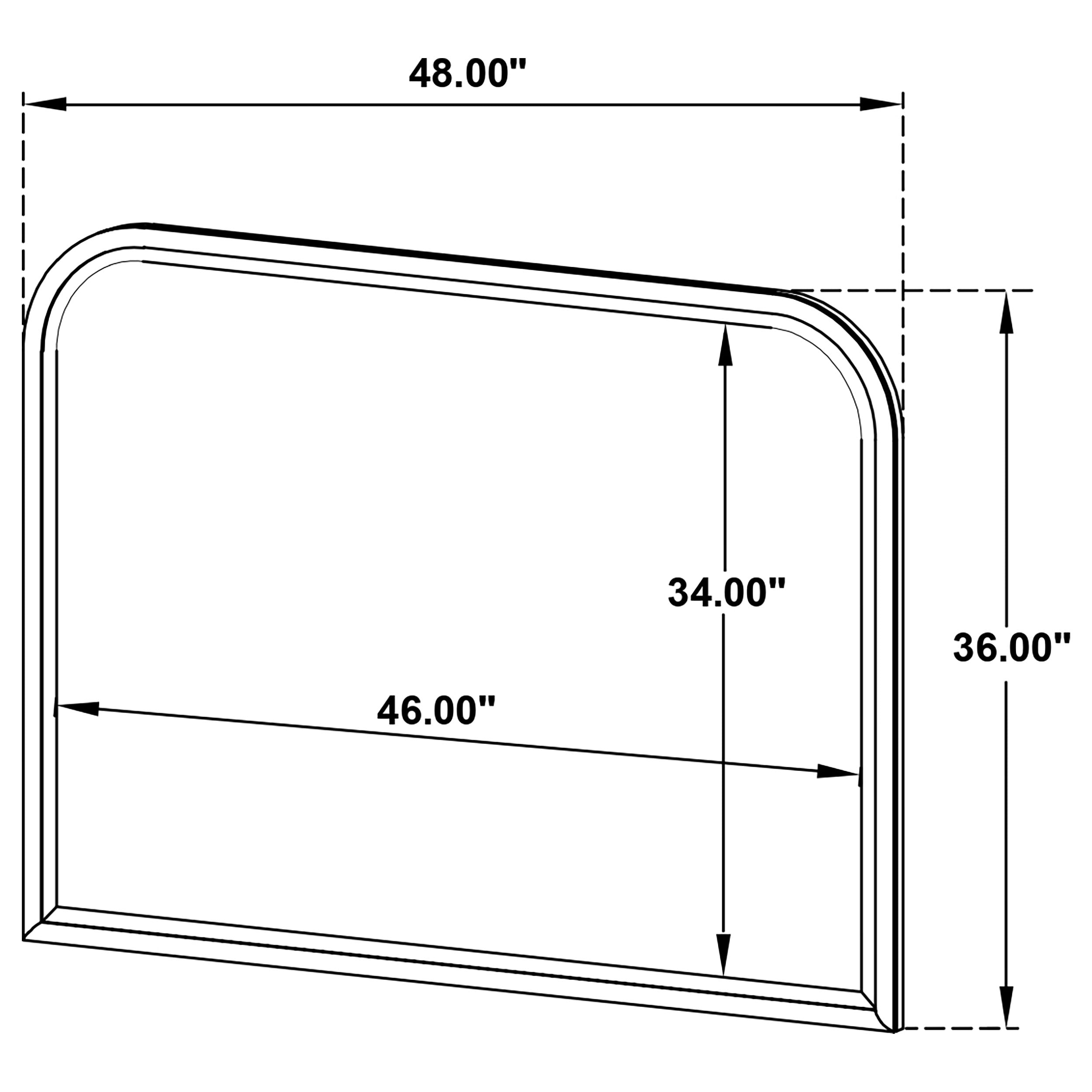 Kailani Dresser Mirror Beige Oak — view 5