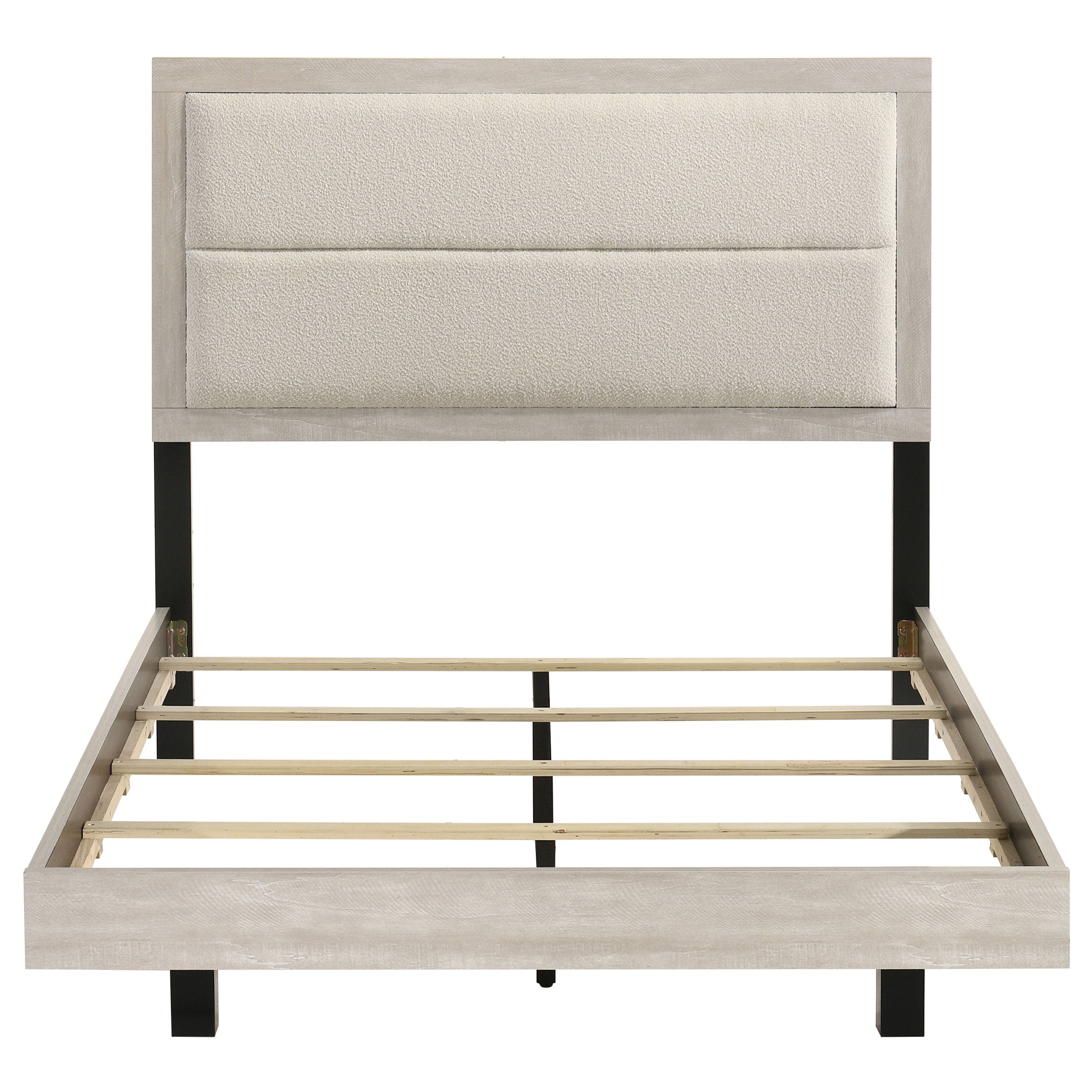 Trenton 54-inch Wood Full Panel Bed Rustic Cream — view 4
