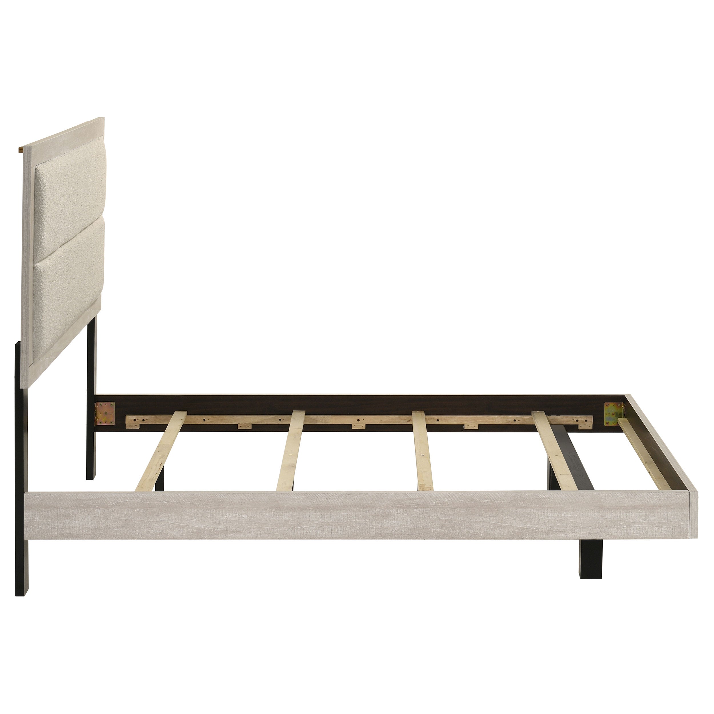 Trenton 54-inch Wood Full Panel Bed Rustic Cream — view 6