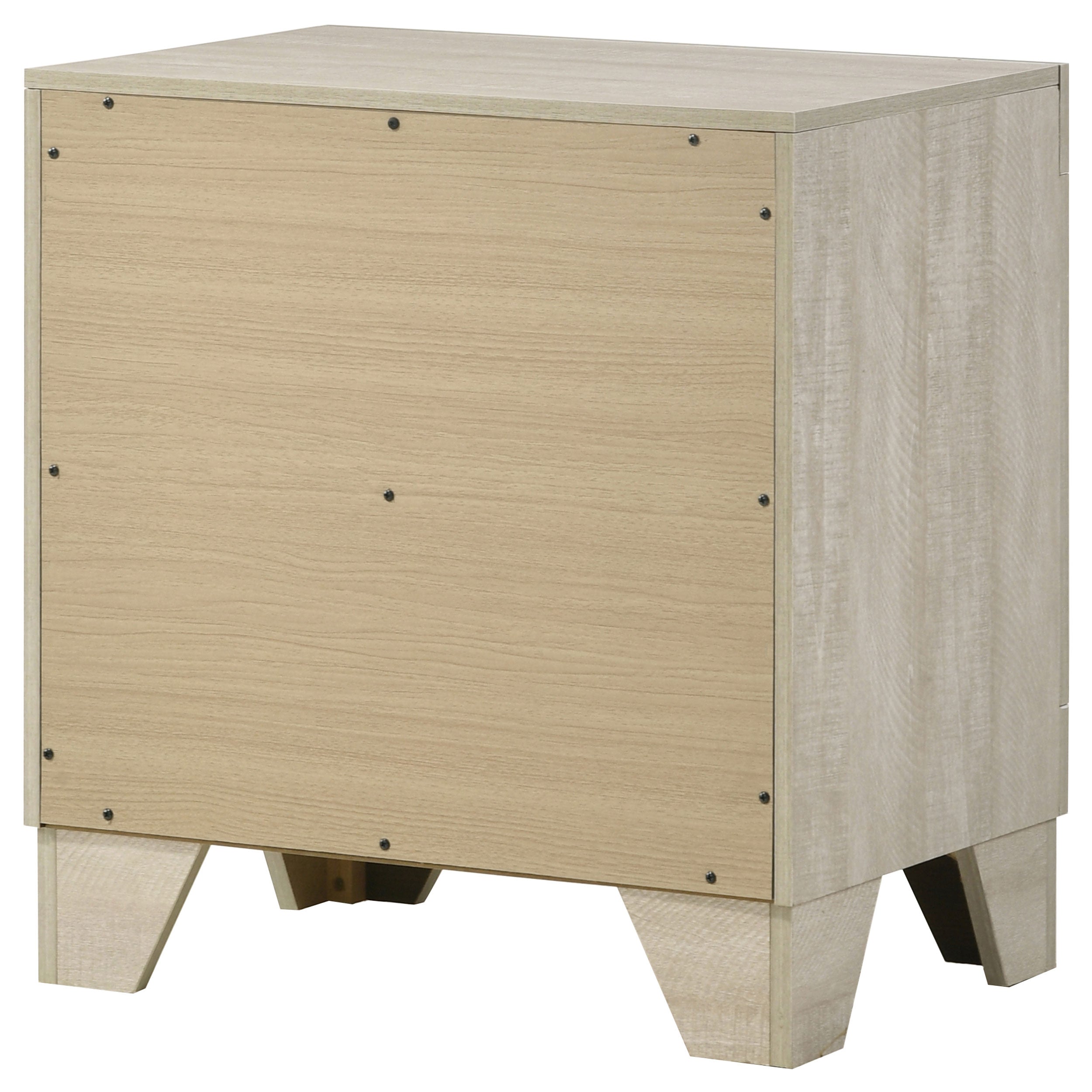 Trenton 2-drawer Nightstand Bedside Table Rustic Cream — view 8