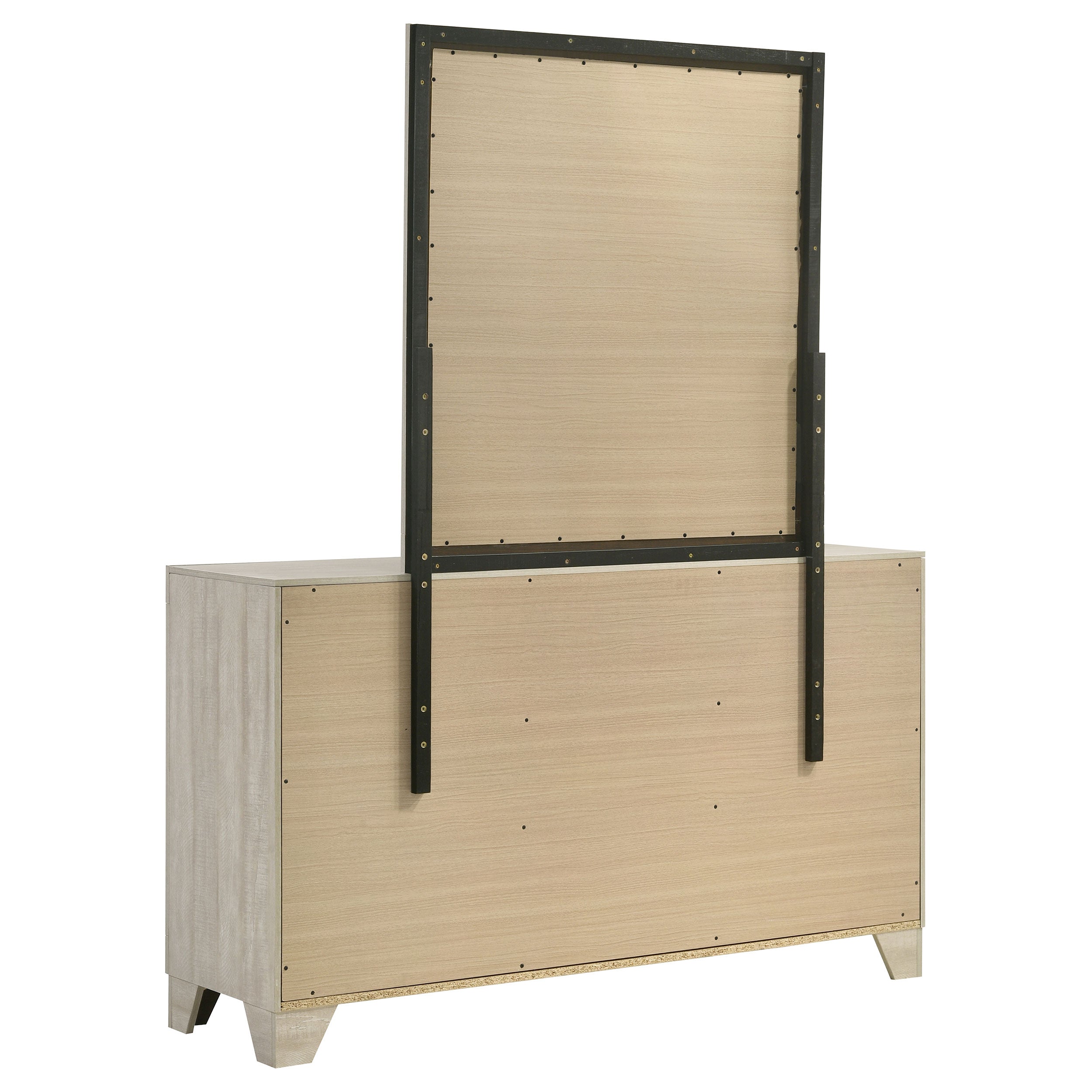 Trenton 6-drawer Bedroom Dresser With Mirror Rustic Cream — view 6