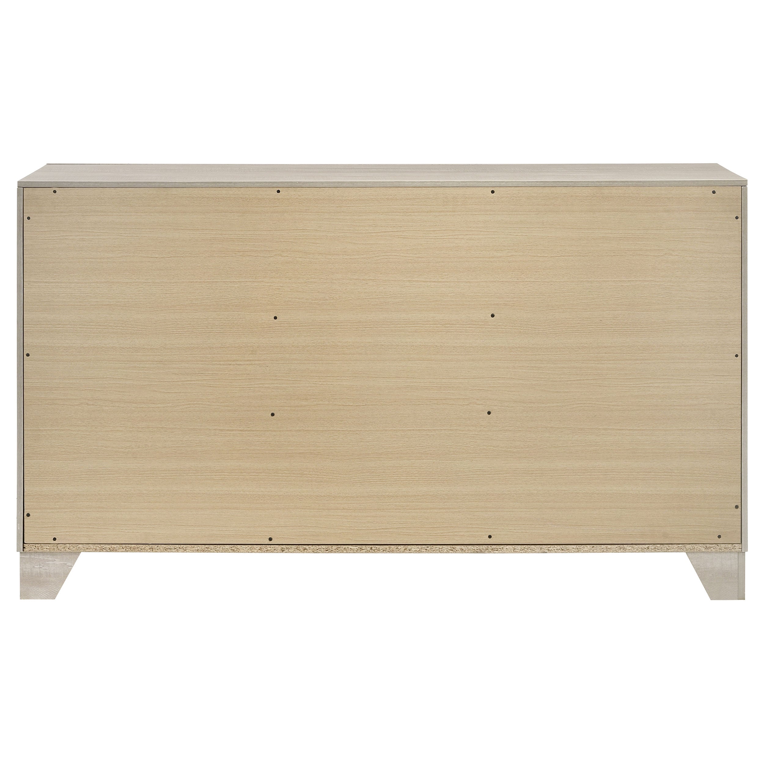 Trenton 6-drawer Bedroom Dresser Rustic Cream — view 7