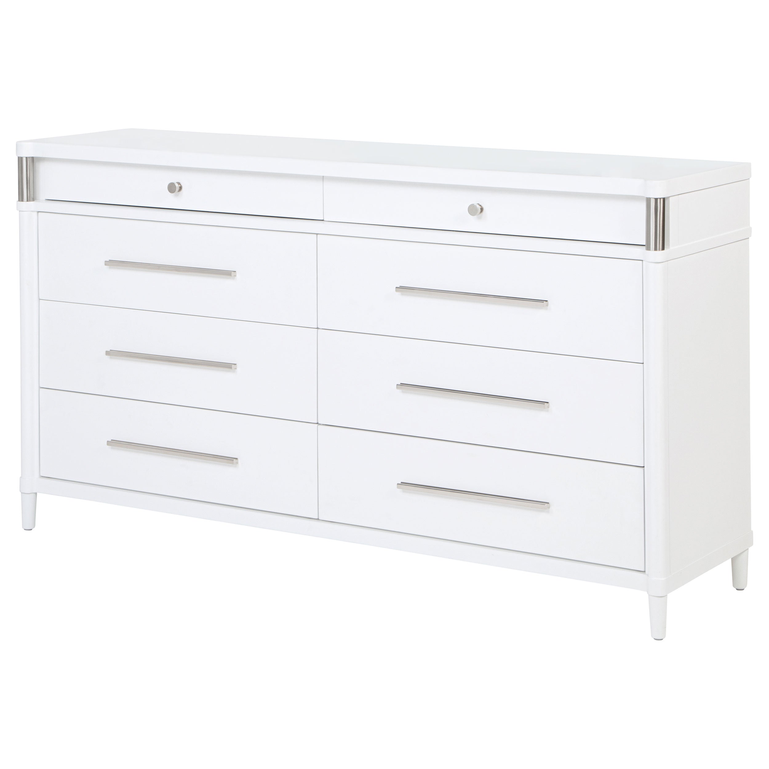 Gracemont 8-drawer Bedroom Dresser Cabinet White — view 4