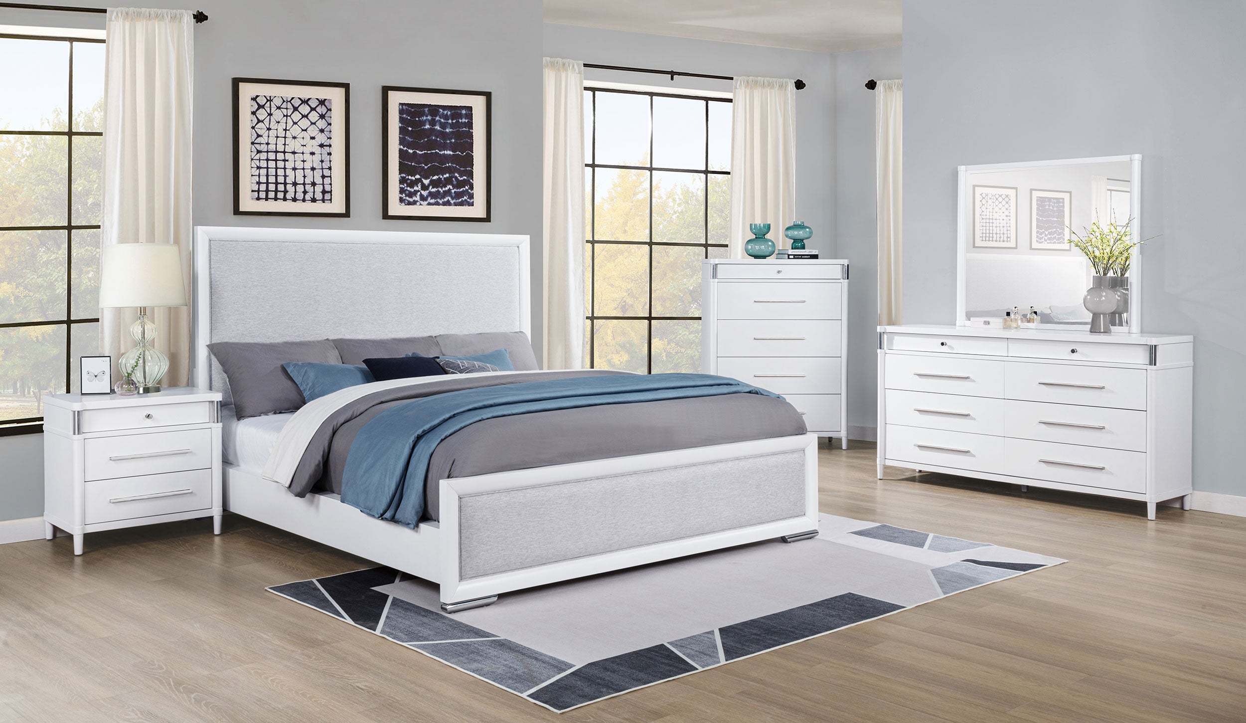 Gracemont Dresser Mirror White — view 6
