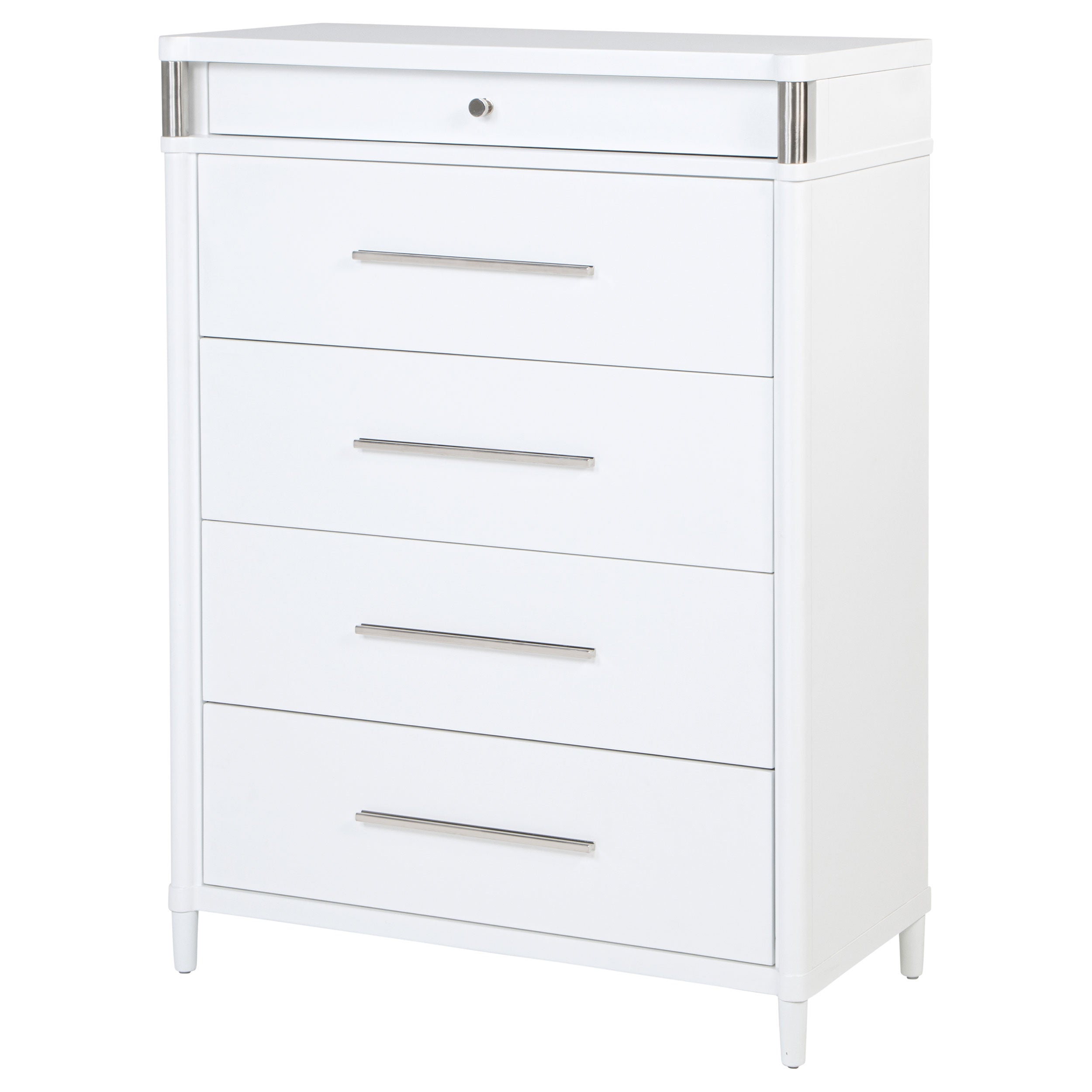 Gracemont 5-drawer Bedroom Chest of Drawers White — view 4