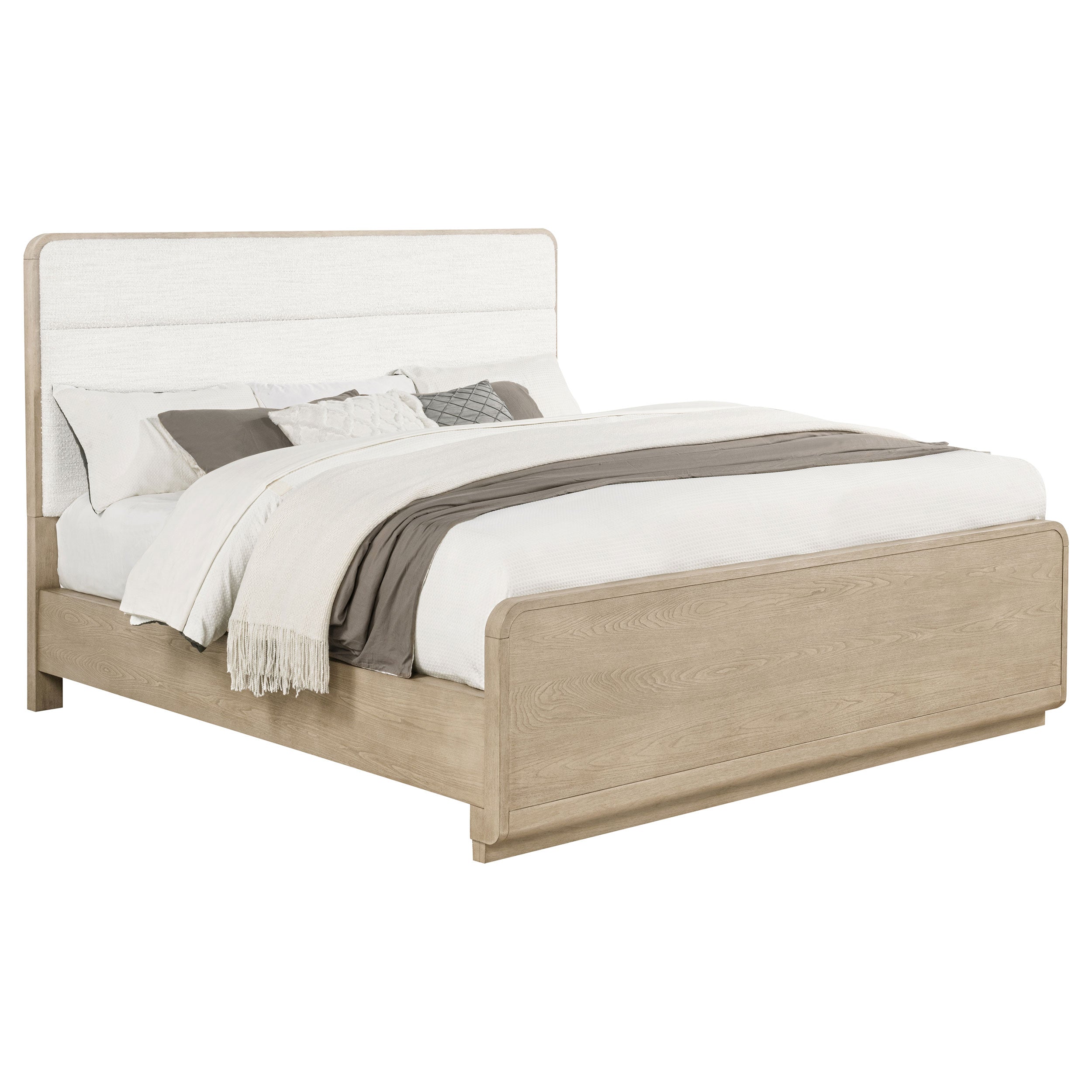 Ladera 56-inch California King Panel Bed Light Elm — view 3