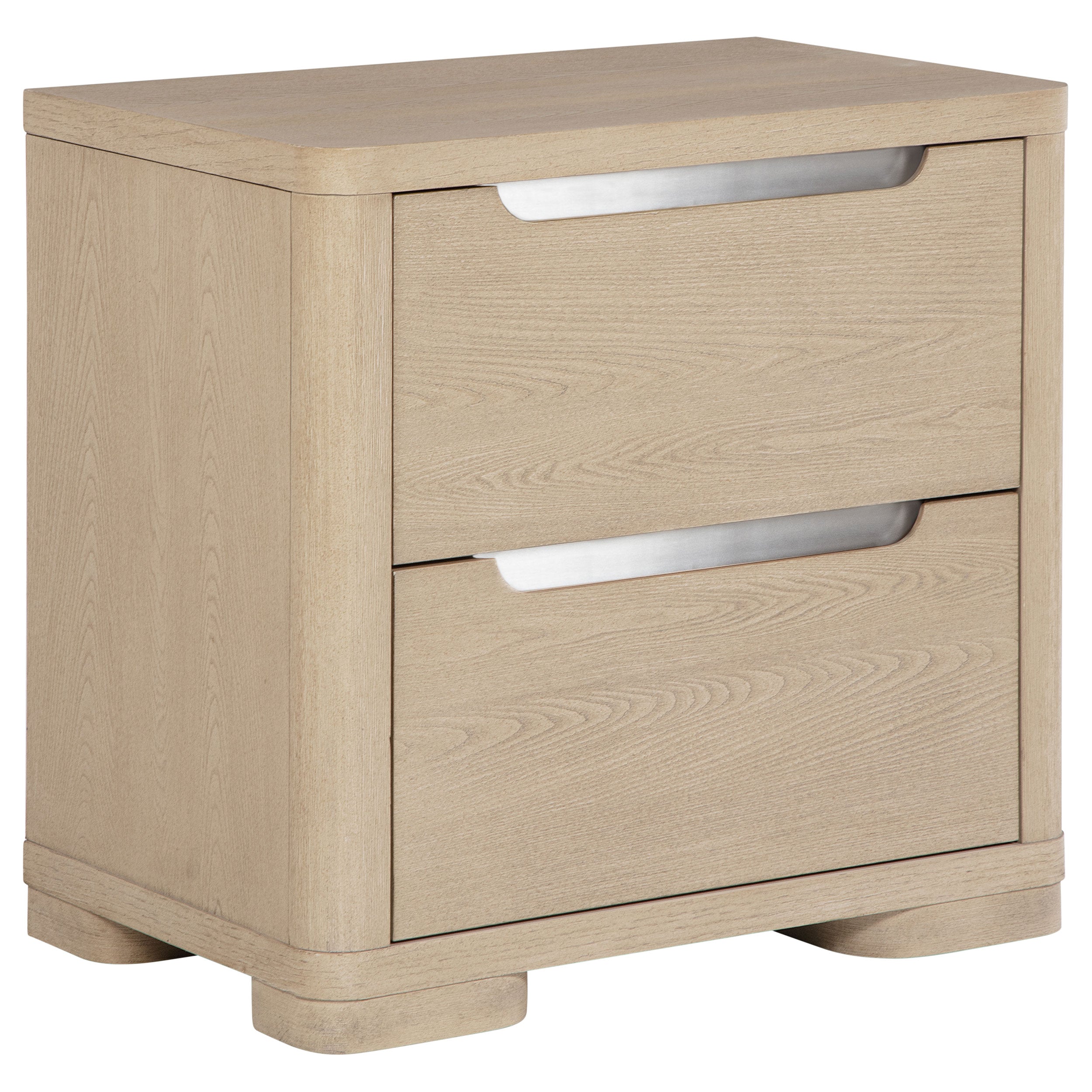Ladera 2-drawer Nightstand Bedside Table Light Elm — view 1