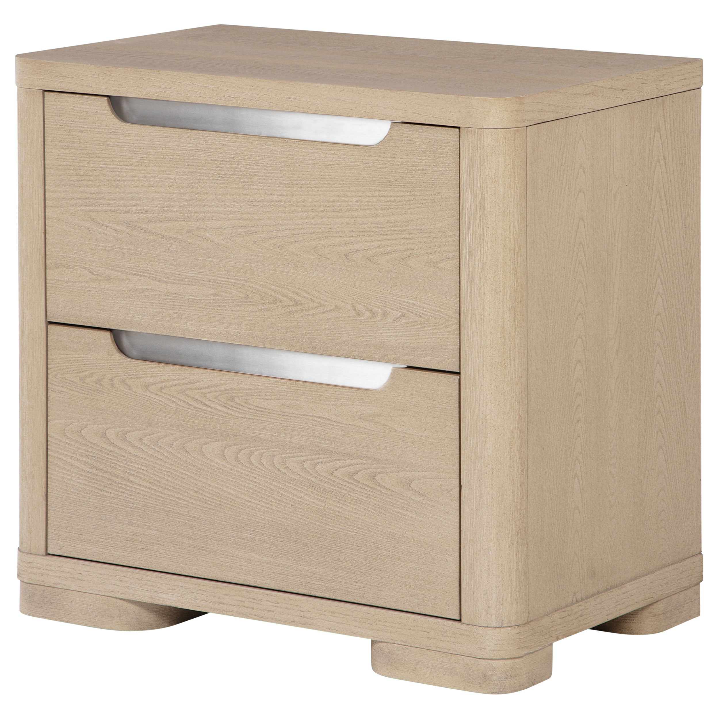 Ladera 2-drawer Nightstand Bedside Table Light Elm — view 4