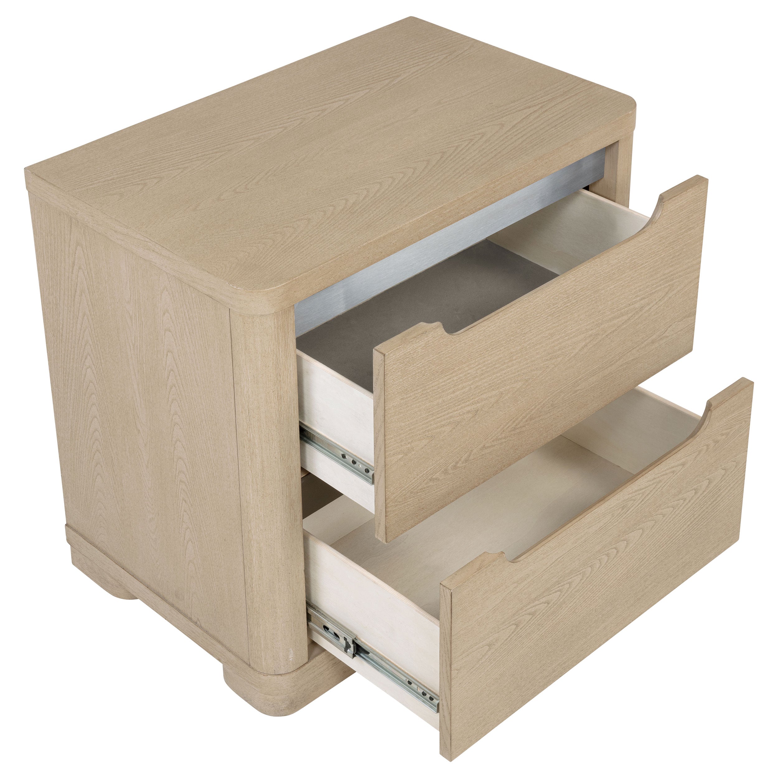 Ladera 2-drawer Nightstand Bedside Table Light Elm — view 11