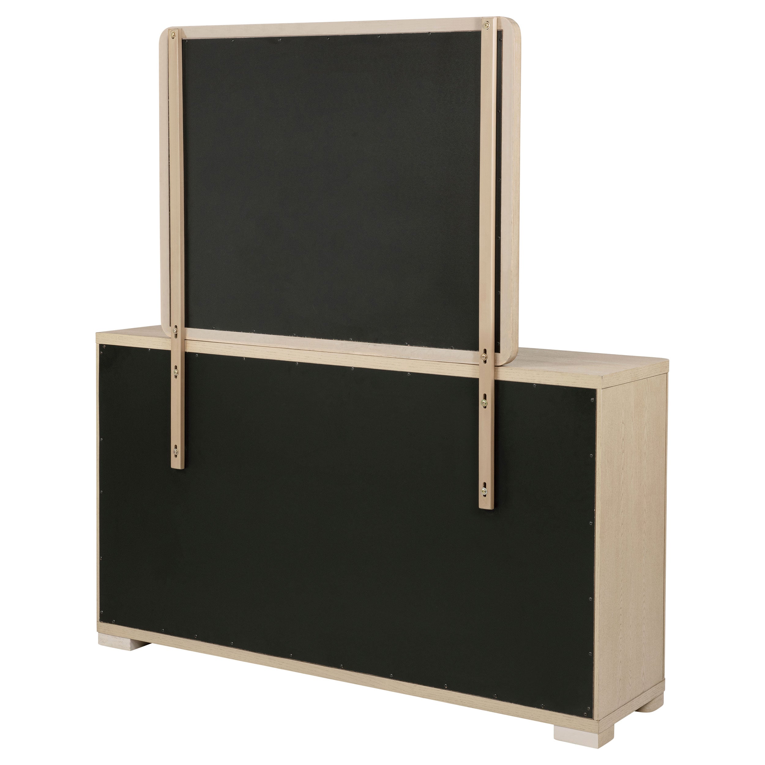 Ladera 6-drawer Bedroom Dresser and Mirror Light Elm — view 8