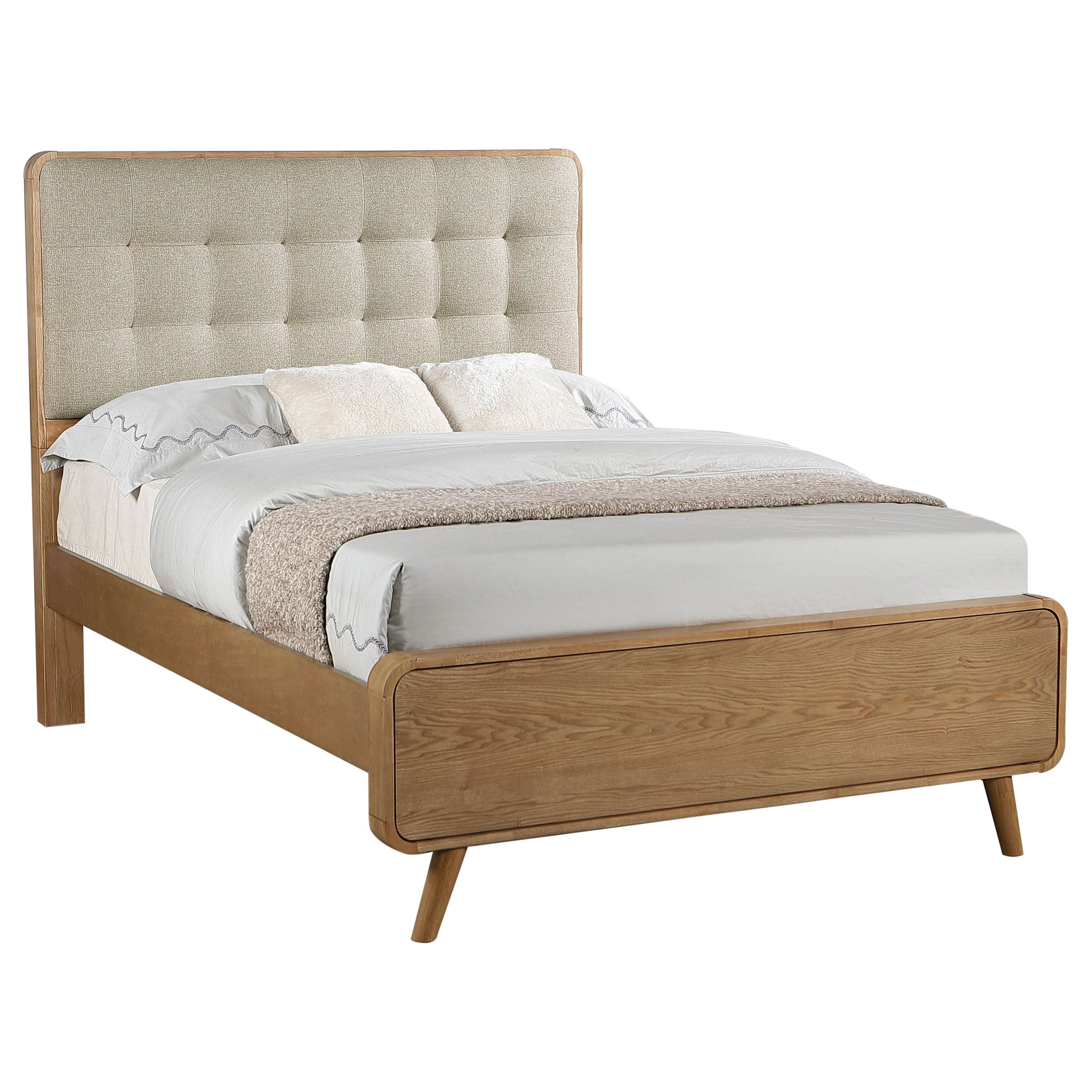 Robyn Wood Full Platform Bed Light Ash — view 3