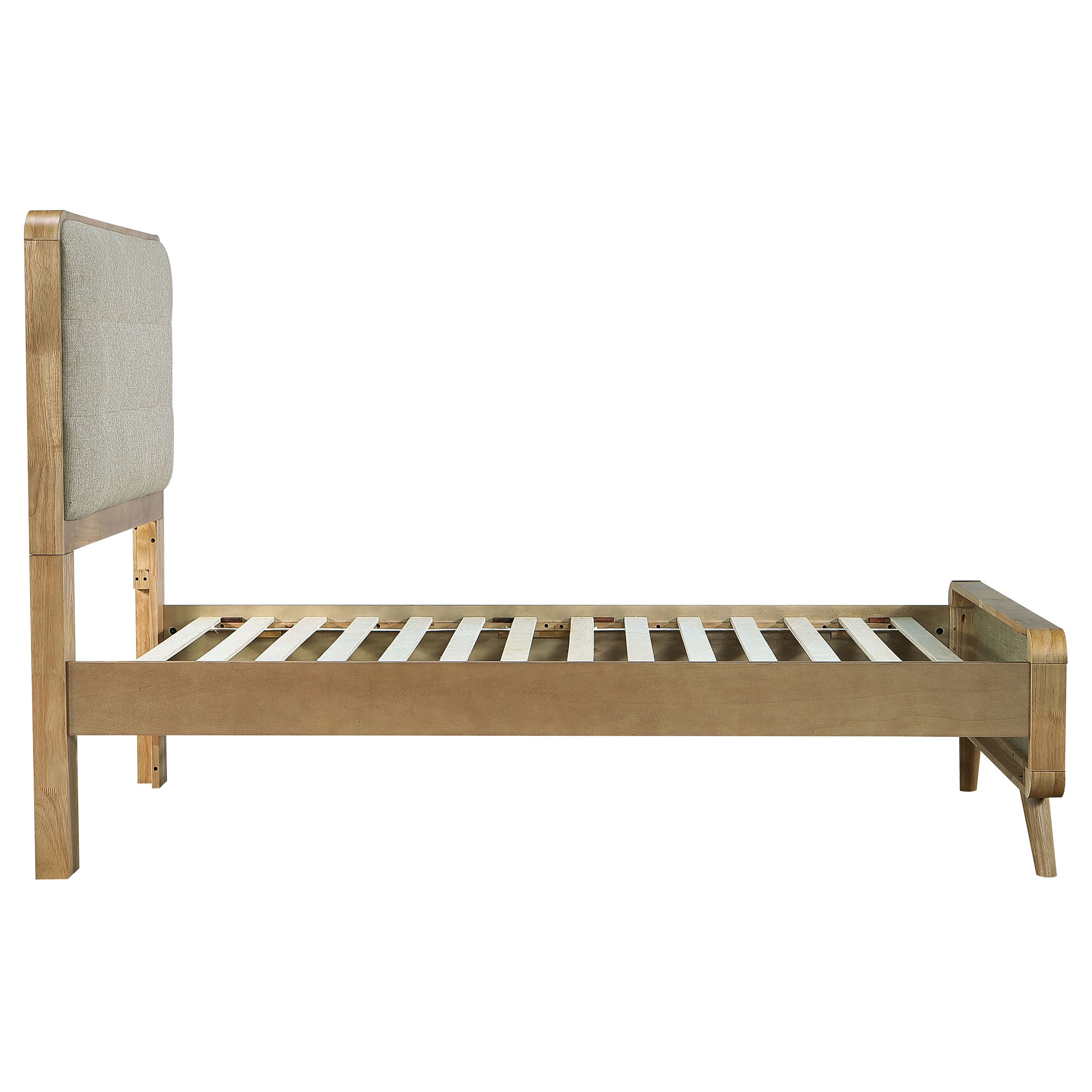 Robyn Wood Twin Platform Bed Light Ash — view 6