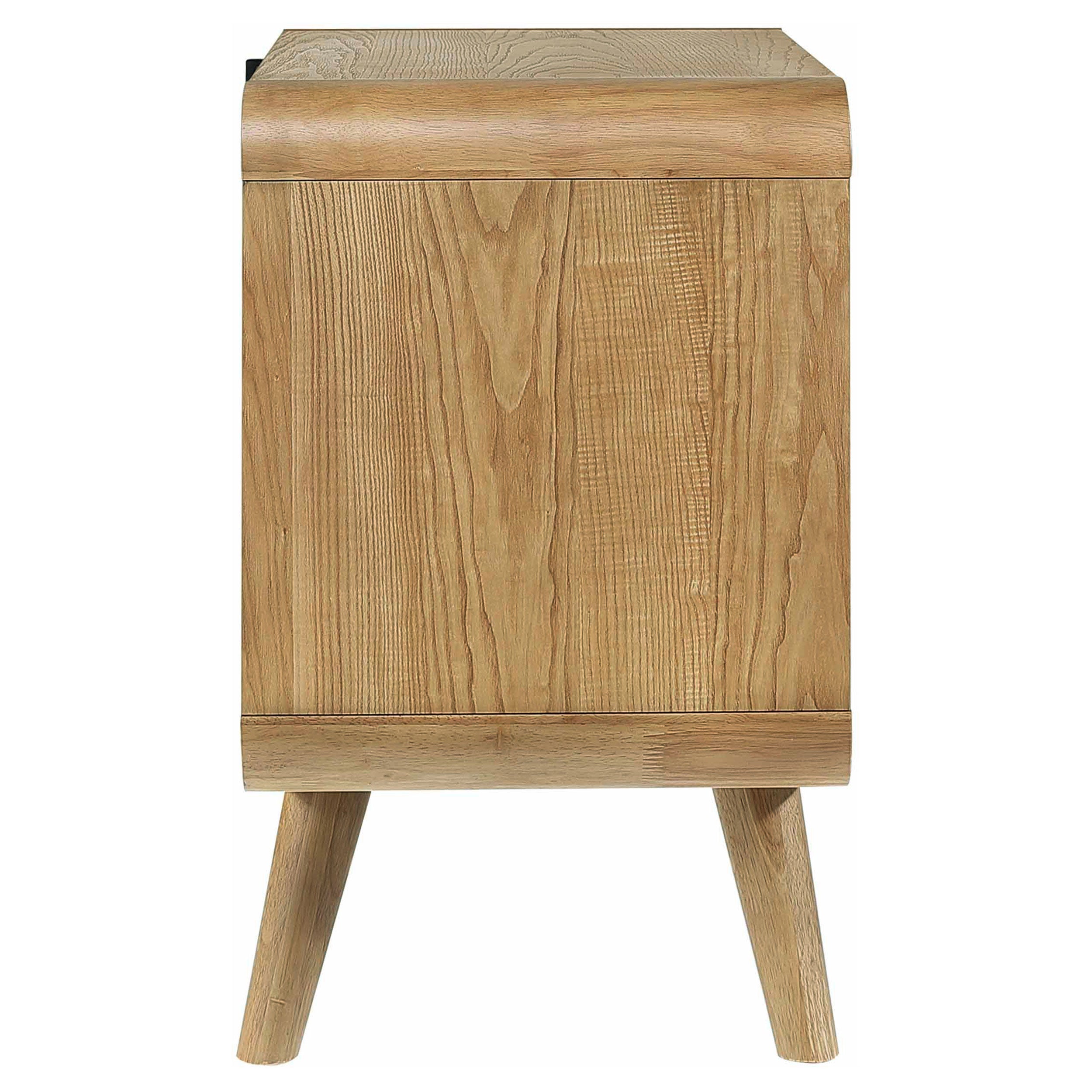 Robyn 2-drawer Nightstand Bedside Table Light Ash — view 9