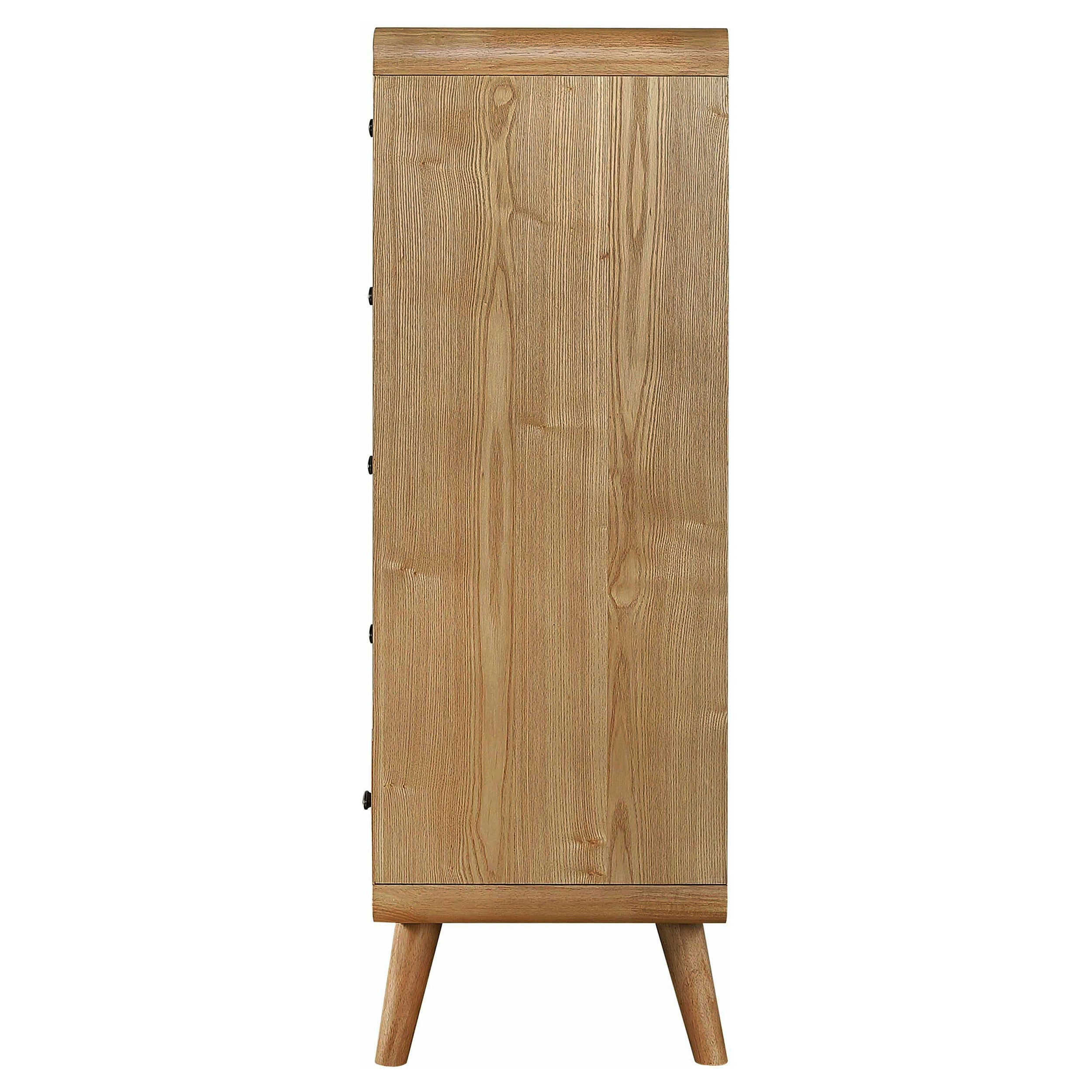 Robyn 5-drawer Bedroom Chest of Drawers Light Ash — view 5