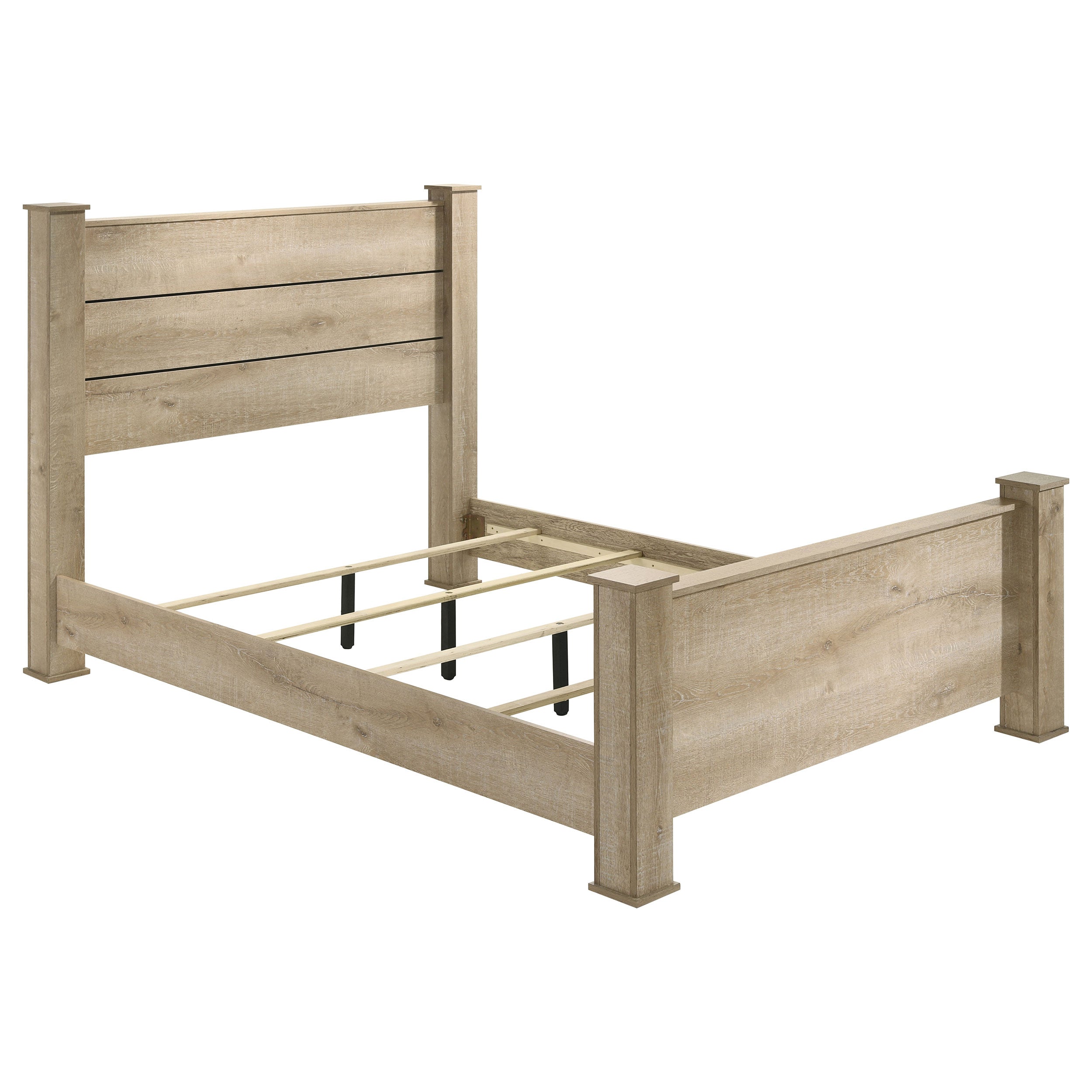 Oakglen 5-piece Eastern King Bedroom Set Weathered Oak — view 3
