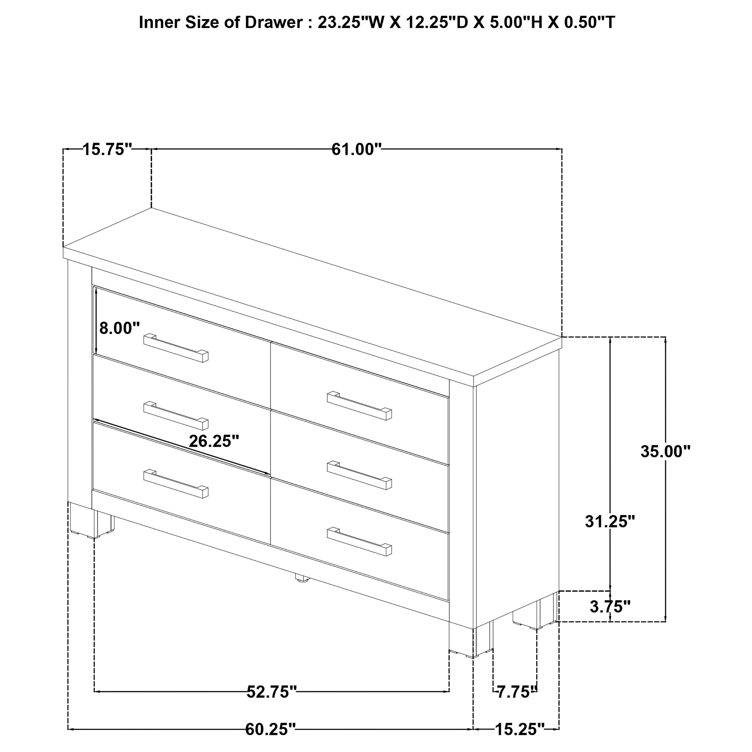 Oakglen 5-piece California King Bedroom Set Weathered Oak — view 18