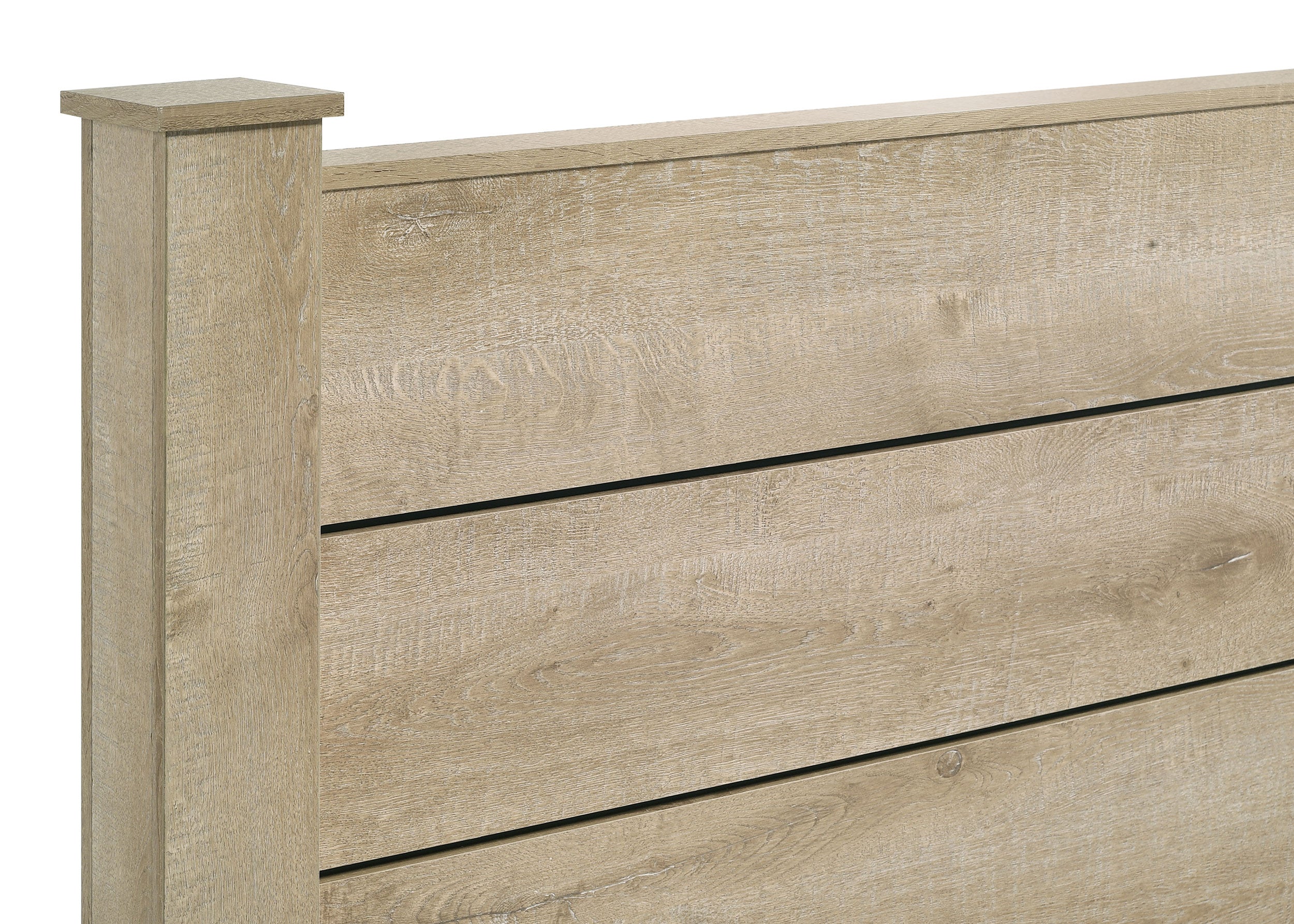 Oakglen 55-inch Queen Panel Bed Weathered Oak — view 7