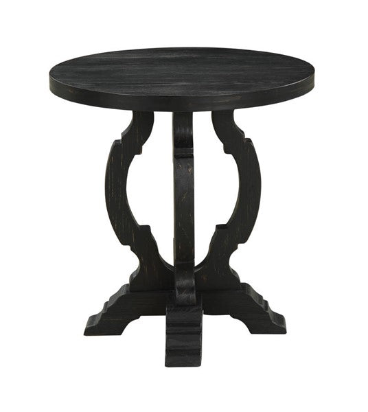Orchard Park Round Accent Table (Black)