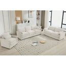 Cozy Upholstered Sofa Set For Living Room