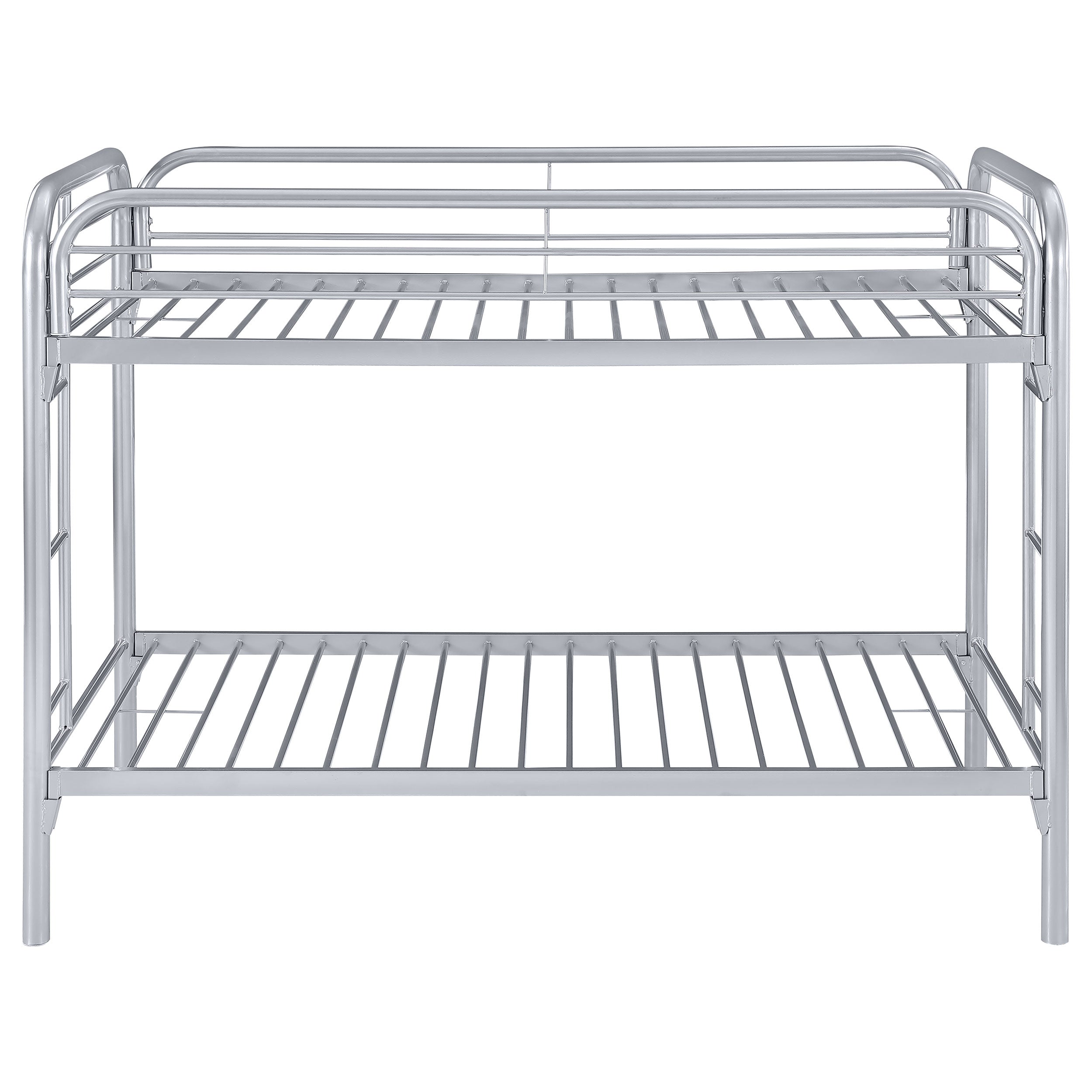 Morgan Metal Twin Over Twin Bunk Bed Silver — view 3