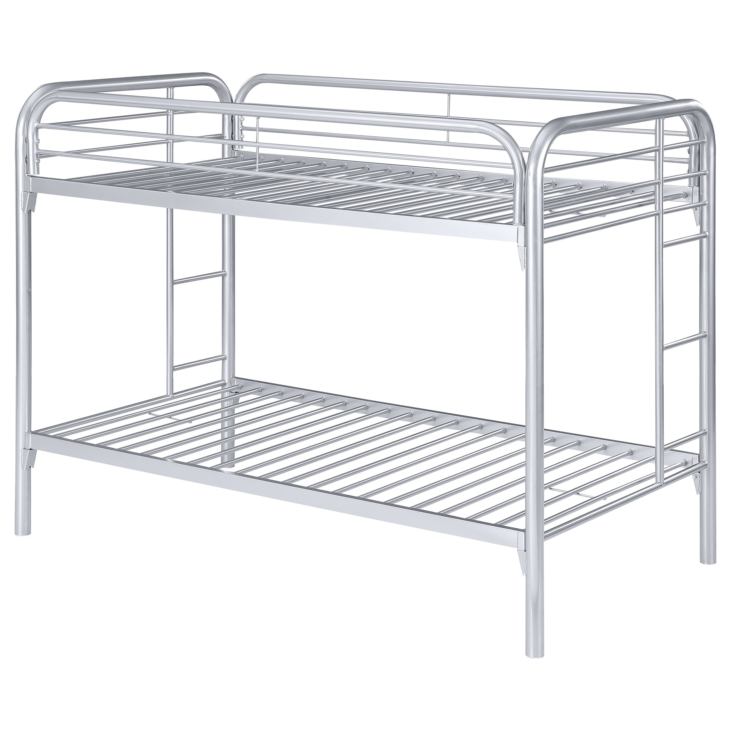 Morgan Metal Twin Over Twin Bunk Bed Silver — view 7
