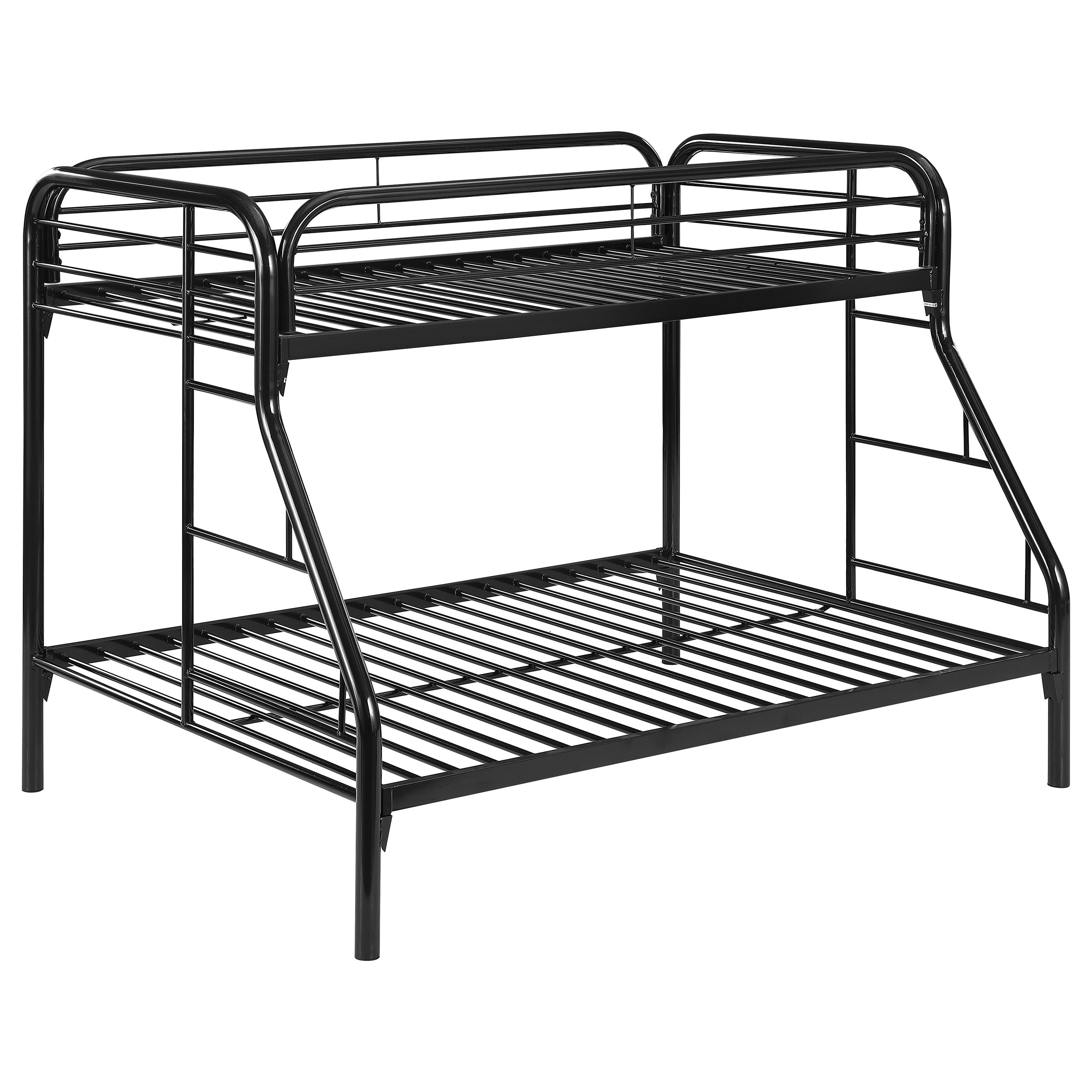 Morgan Metal Twin Over Full Bunk Bed Black — view 1