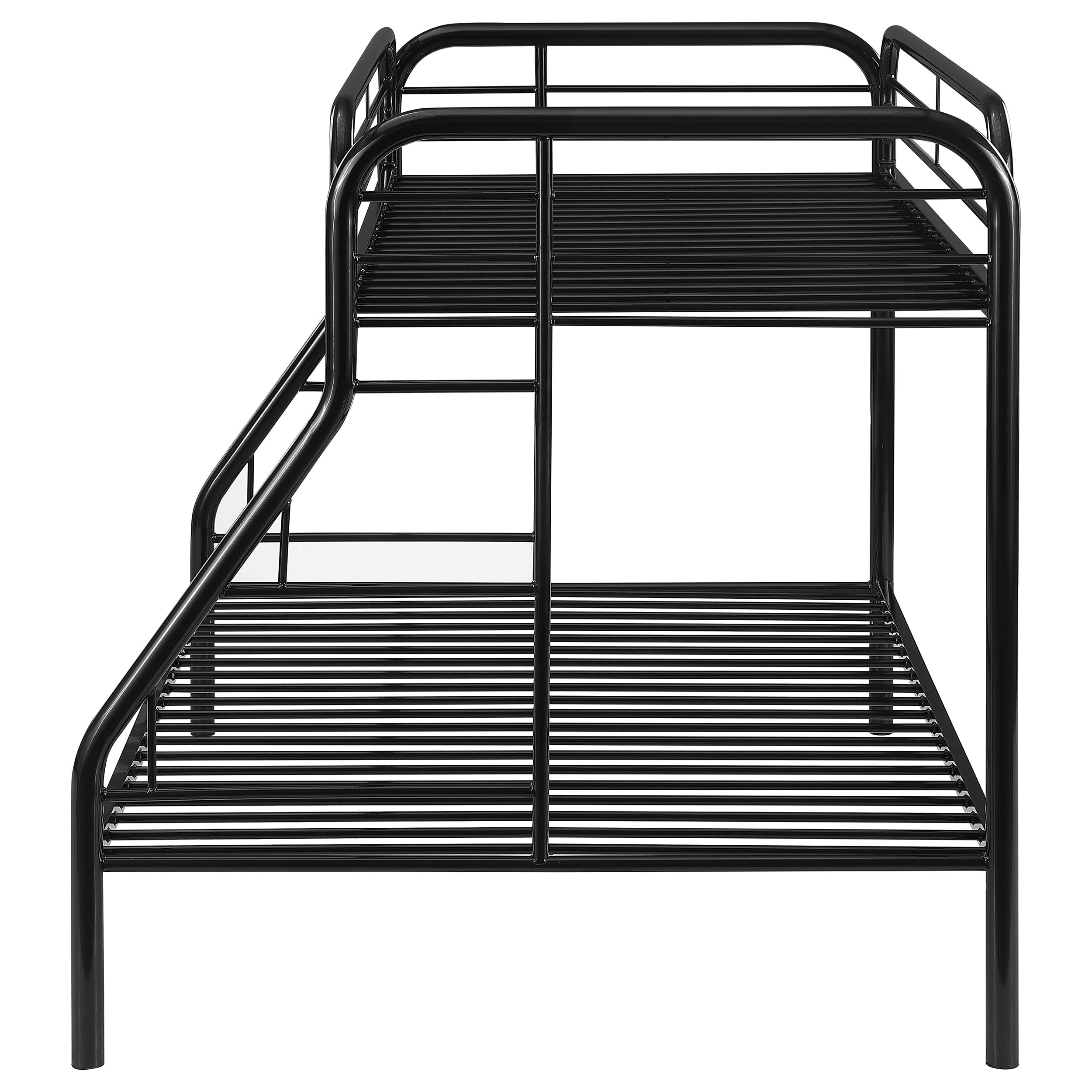 Morgan Metal Twin Over Full Bunk Bed Black — view 5